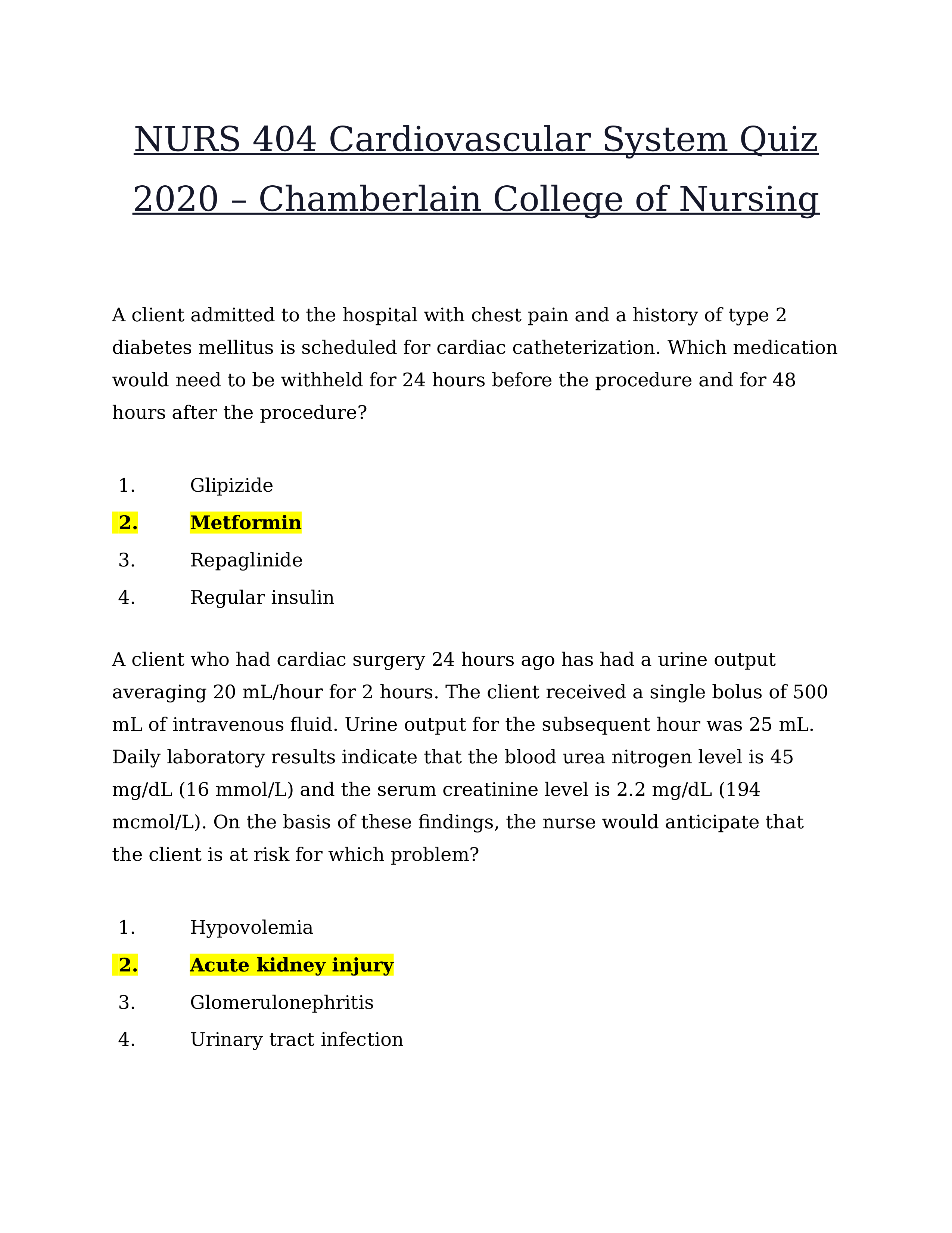 NURS 404 Cardiovascular System Quiz 2020.docx_d1fdmw7glm0_page1