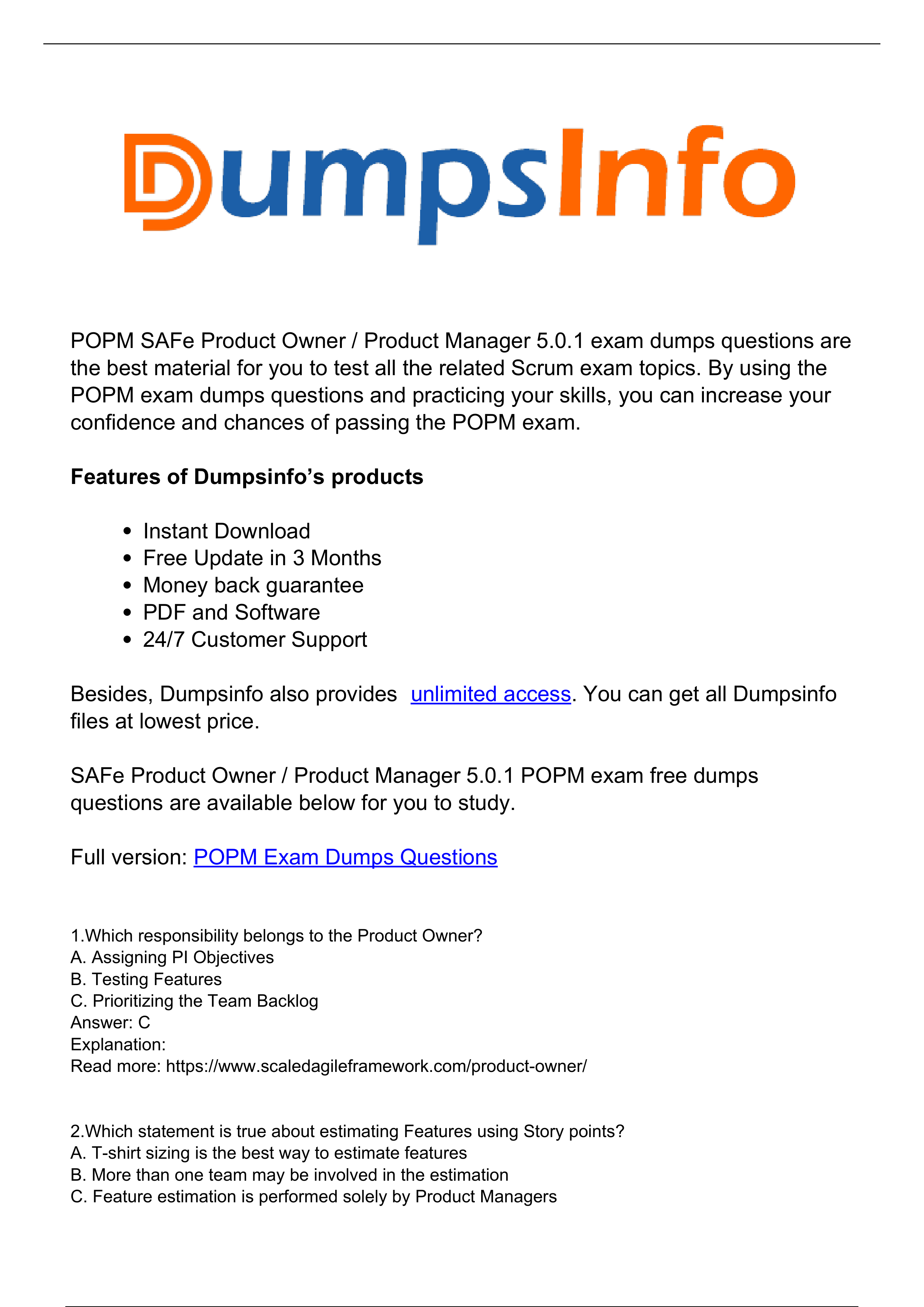 POPM SAFe Product Owner  Product Manager 5.0.1 Real Dumps.pdf_d1fh8j9rjk6_page1