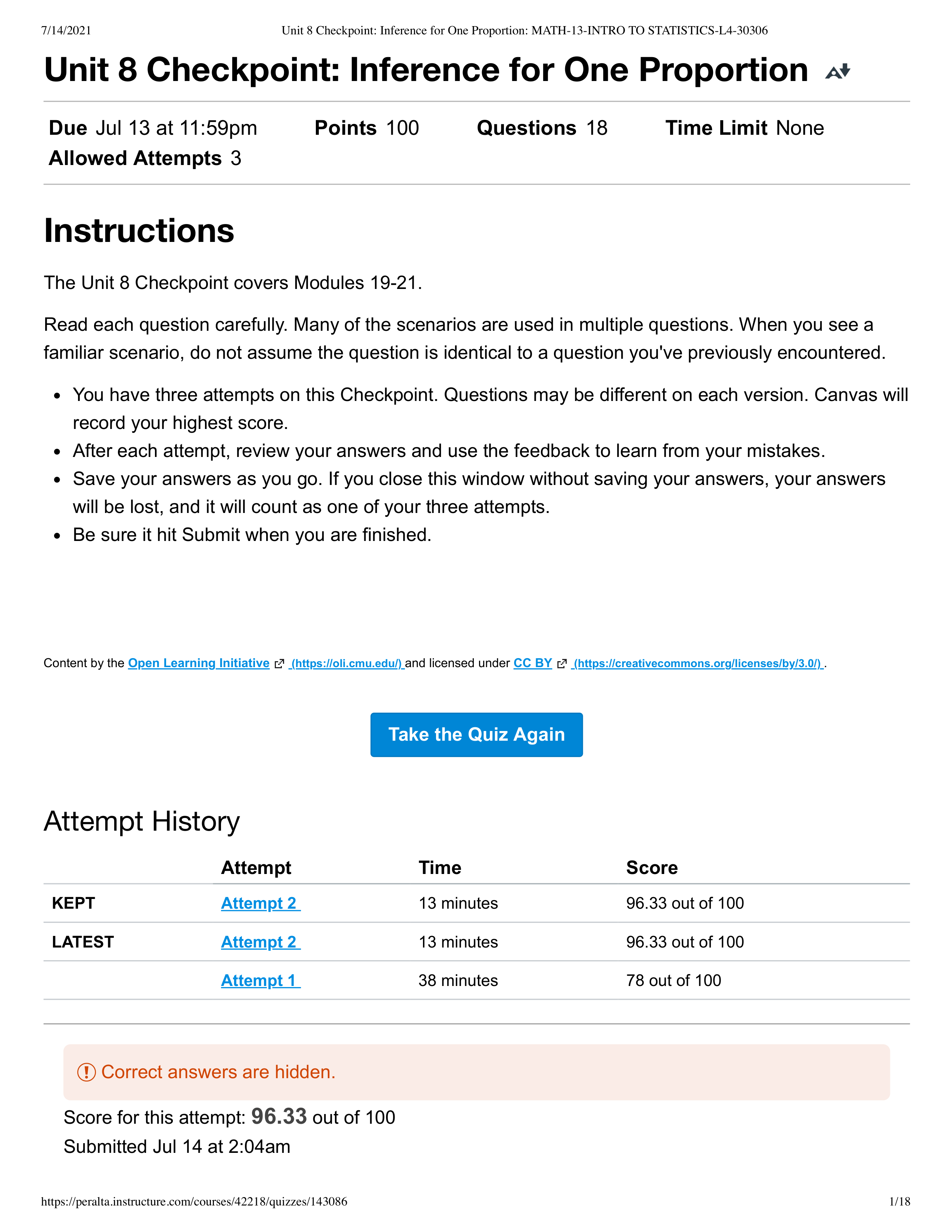 Unit 8 Checkpoint_ Inference for One Proportion_ MATH-13-INTRO TO STATISTICS-L4-30306.pdf_d1hacv4lomc_page1