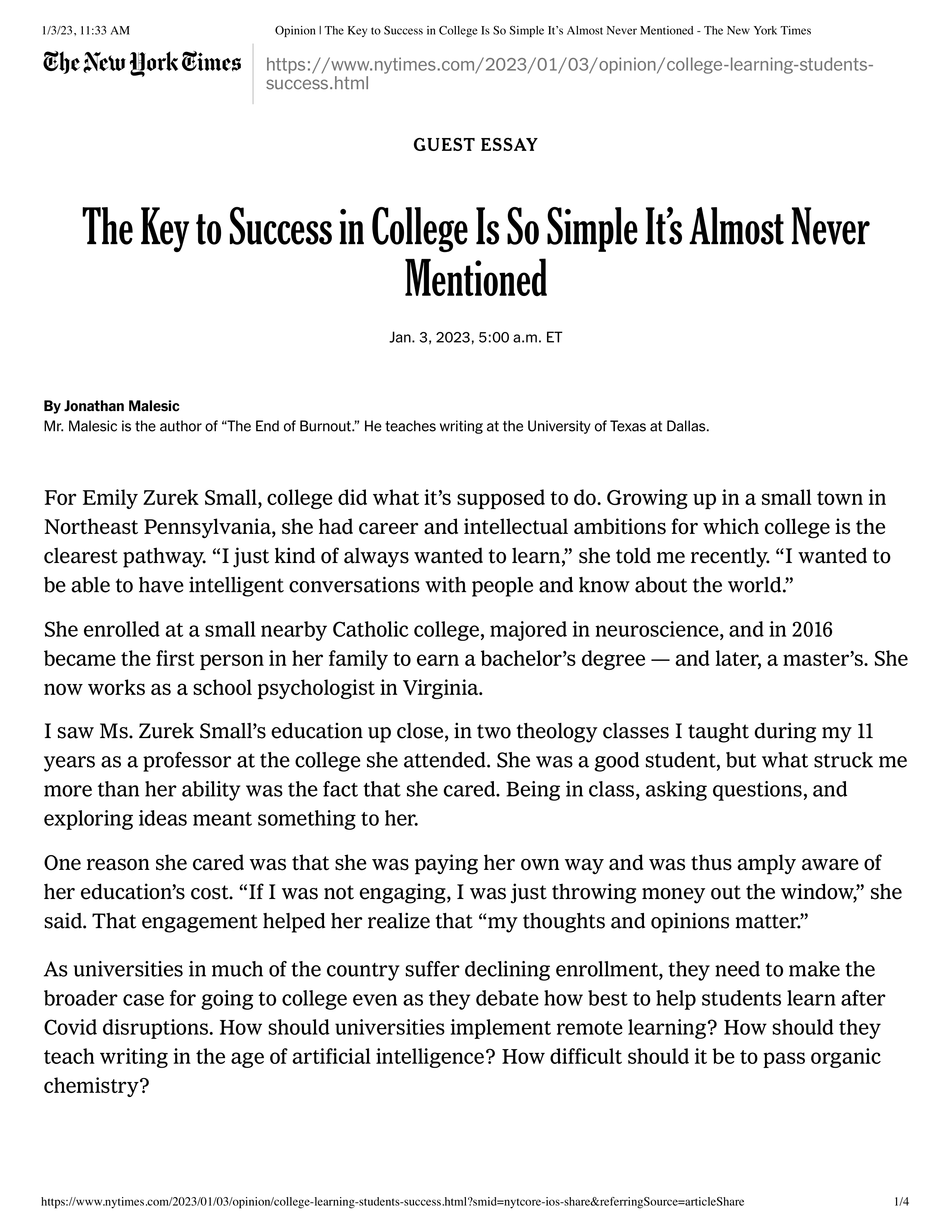 The Key to Success in College...t Never Mentioned.pdf_d1iy5kk9dpe_page1