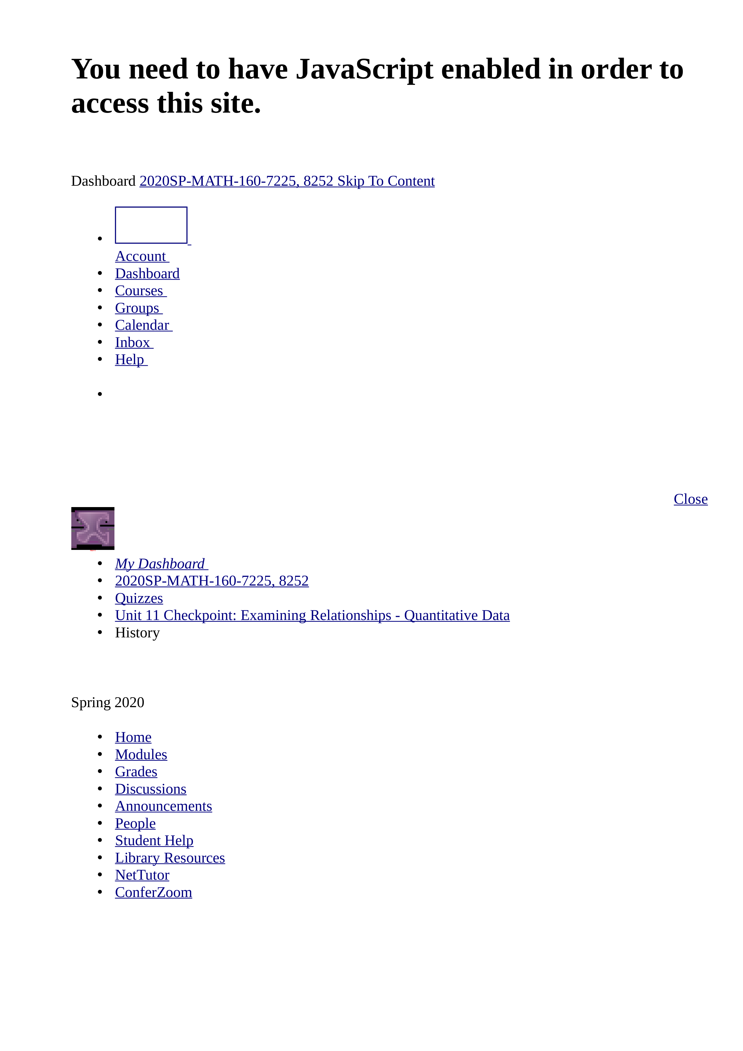 Hala Eshaq's Quiz History_ Unit 11 Checkpoint_ Examining Relationships - Quantitative Data.html_d1j18uailyp_page1