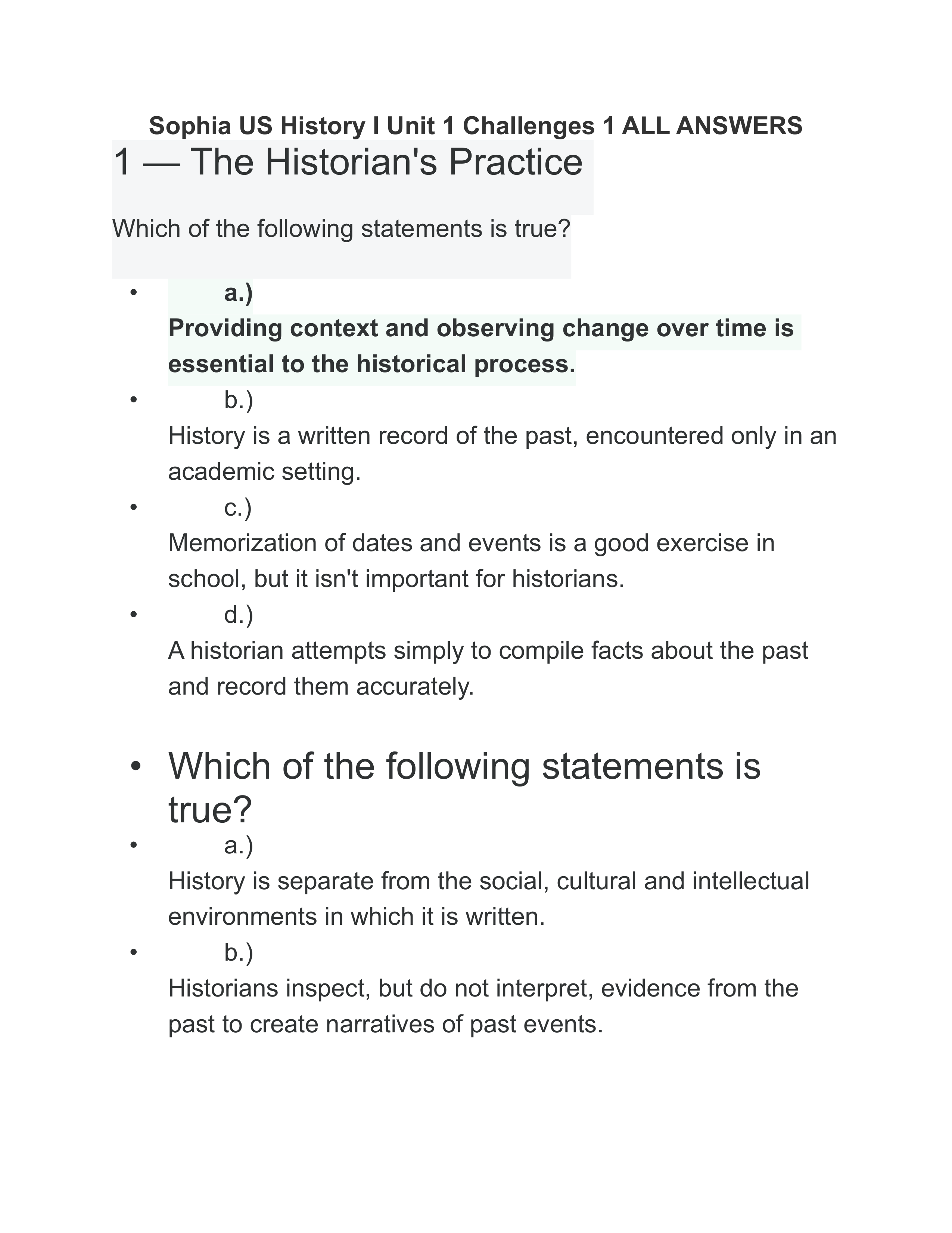 Sophia US History I Unit 1 Challenges 1 ALL ANSWERS.pdf_d1jc211xx5b_page1