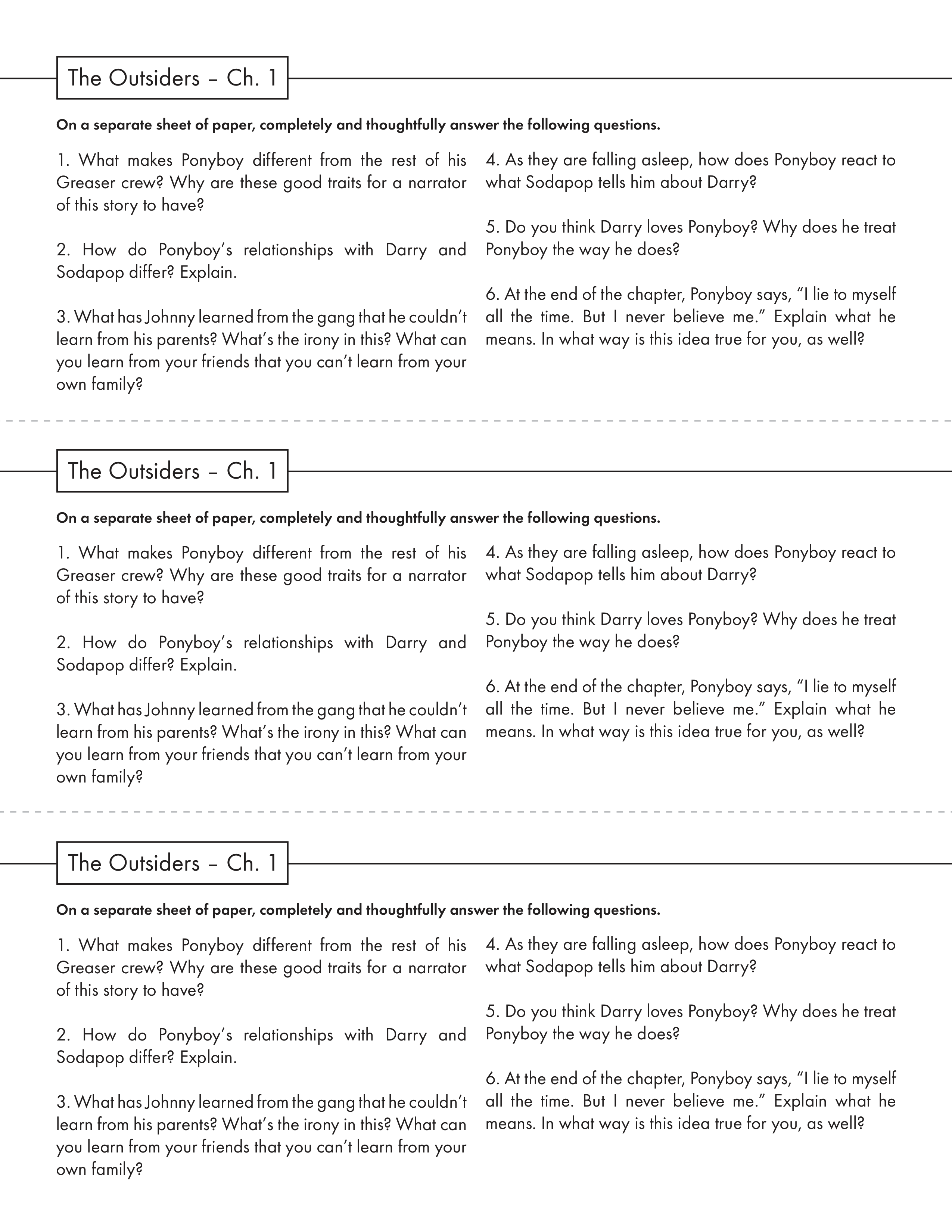 TeacherGuideOutsidersChapterShortAnswerQuestionSetsSEHintonsTheOutsidersCCSS-1.pdf_d1mib0ucf1j_page1