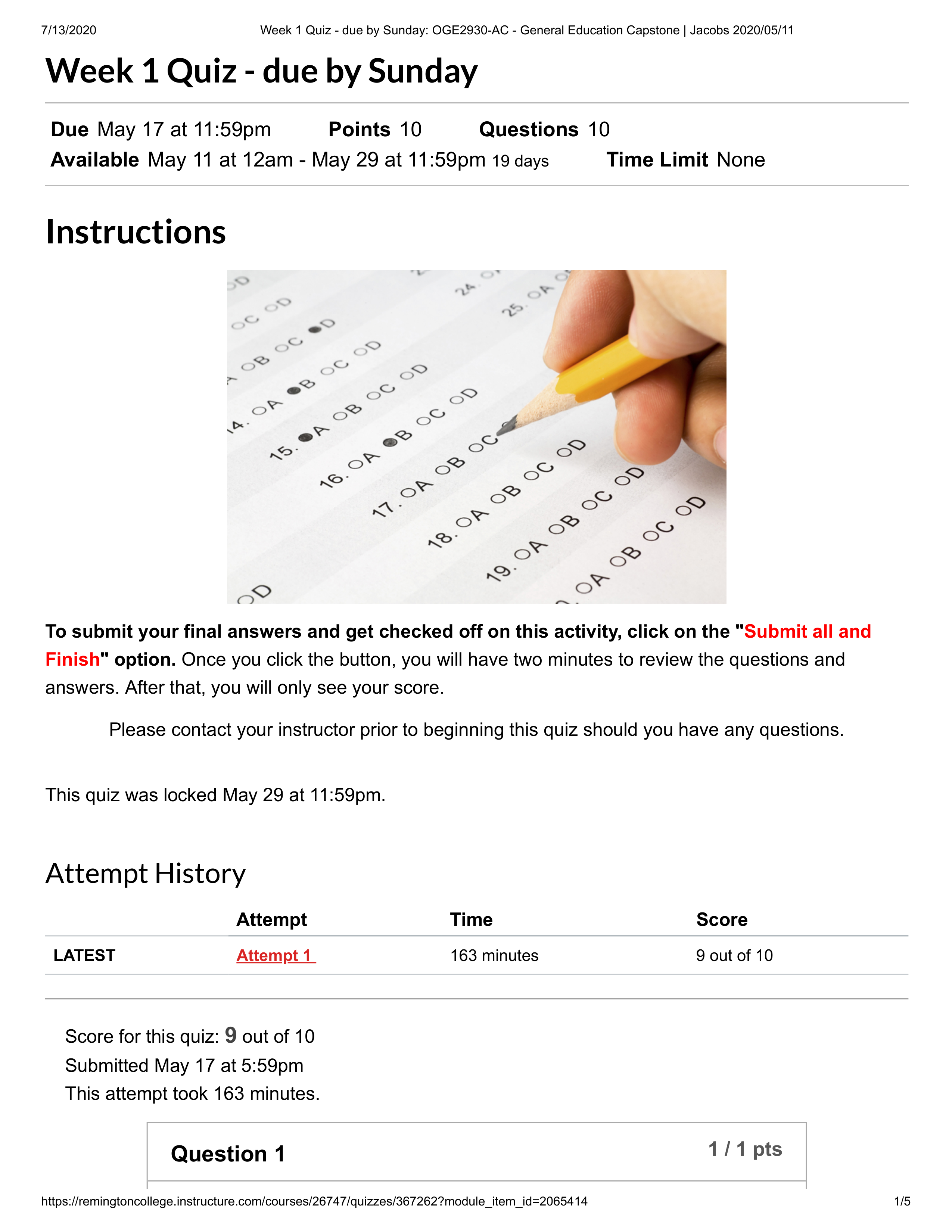 Week 1 Quiz - due by Sunday_ OGE2930-AC - General Education Capstone _ Jacobs 2020_05_11.pdf_d1rgd8n8u6u_page1