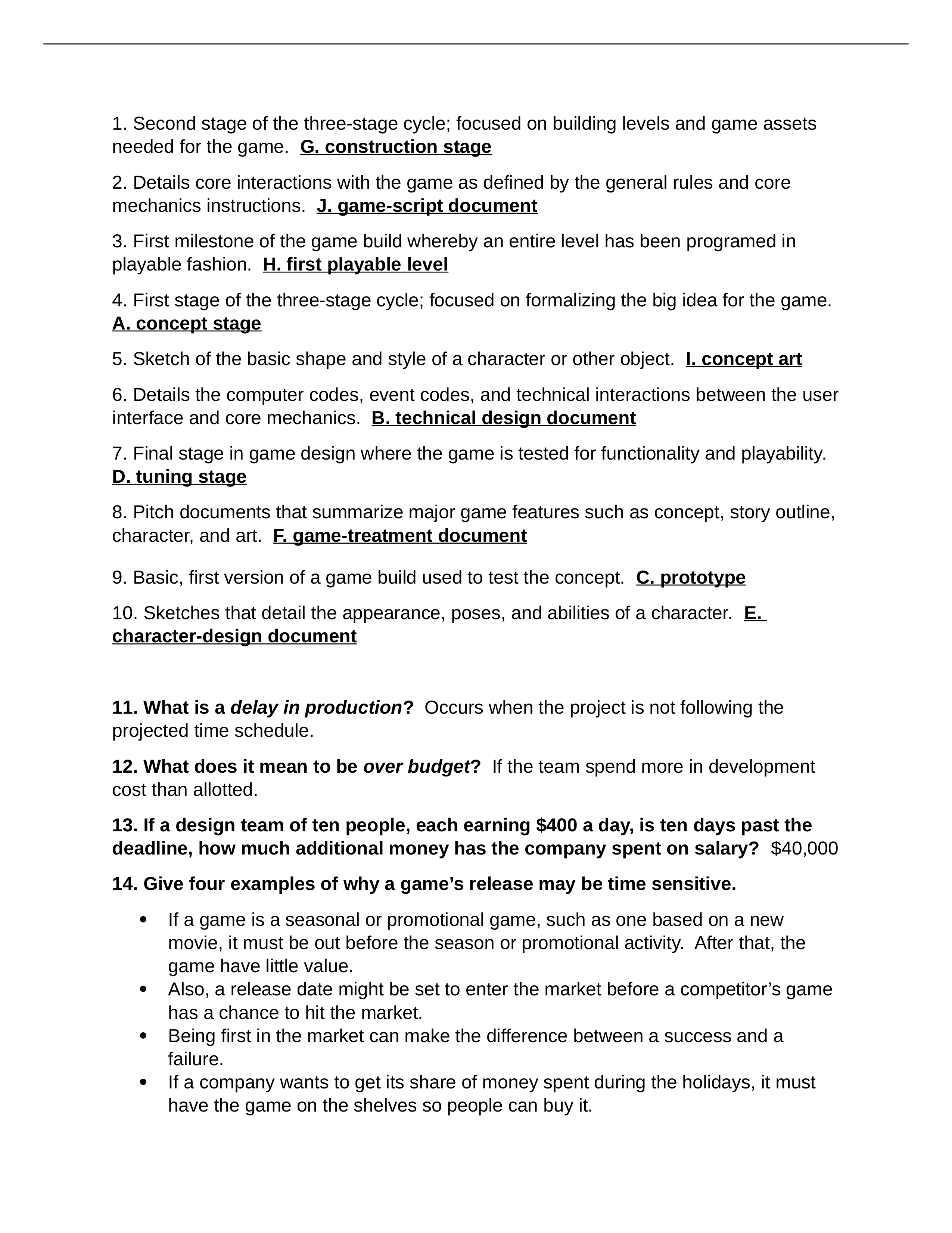 Video Game Design - Chapter 9 Review Your Knowledge.docx_d1w7je9dnws_page1