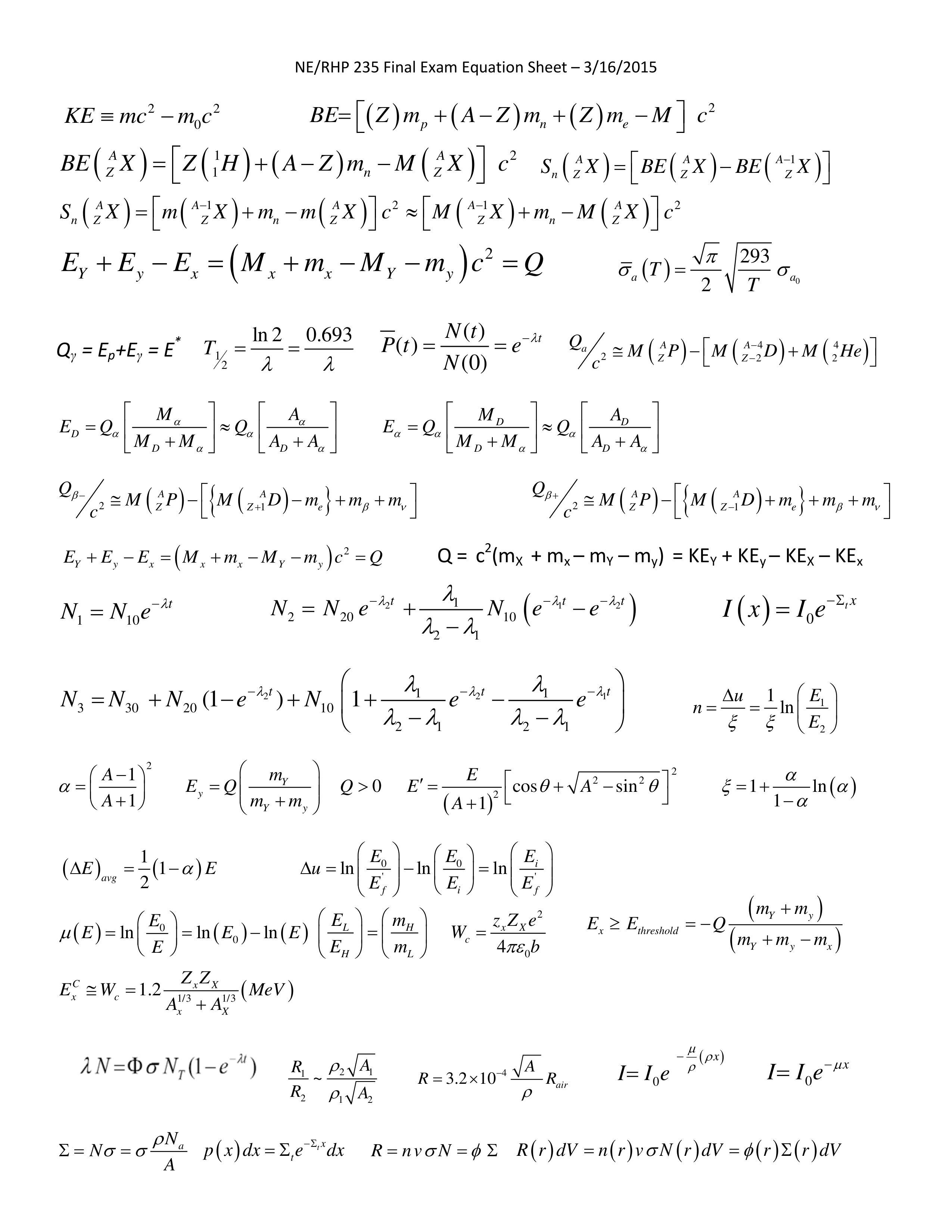 NERHP 235 Final Exam Equation Sheet 2015.pdf_d1yu5fe7f1z_page1