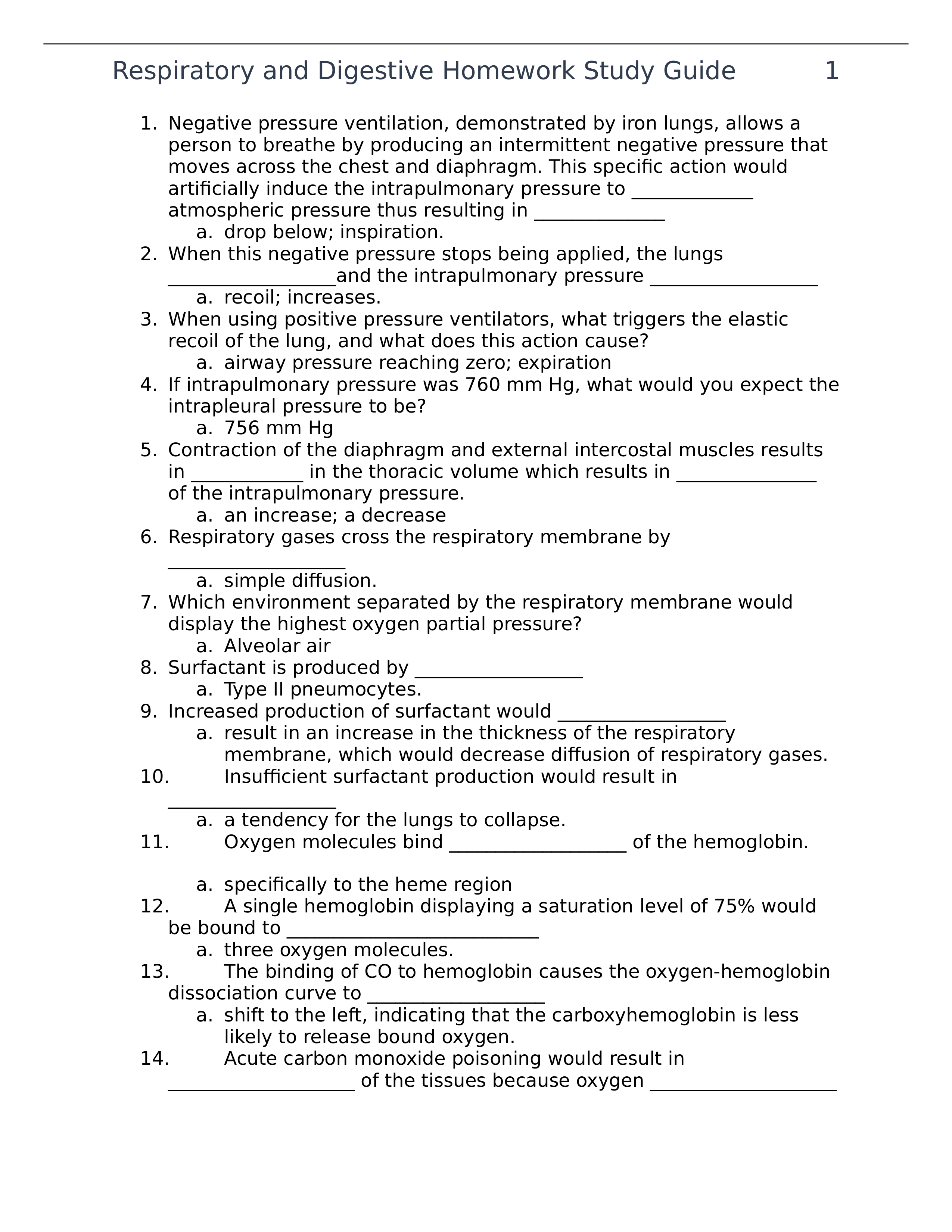 Respiratory and Digestive homework study guide.docx_d2c6mgimqf3_page1