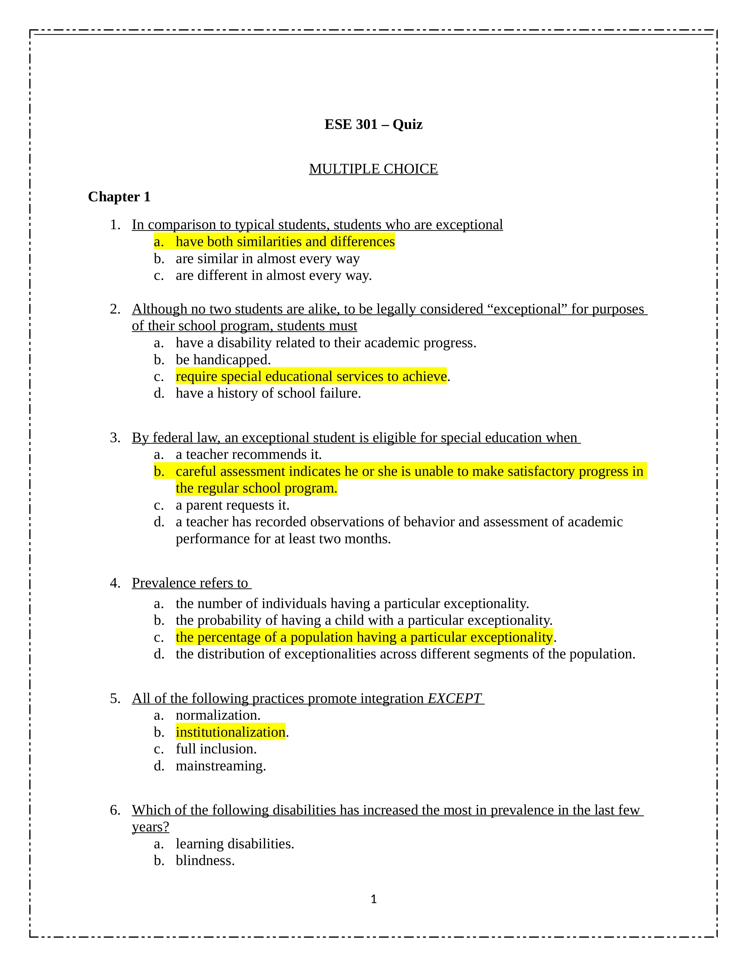 ESE 301 Quiz - Chapters 1-4 .docx_d2g7un62xnf_page1