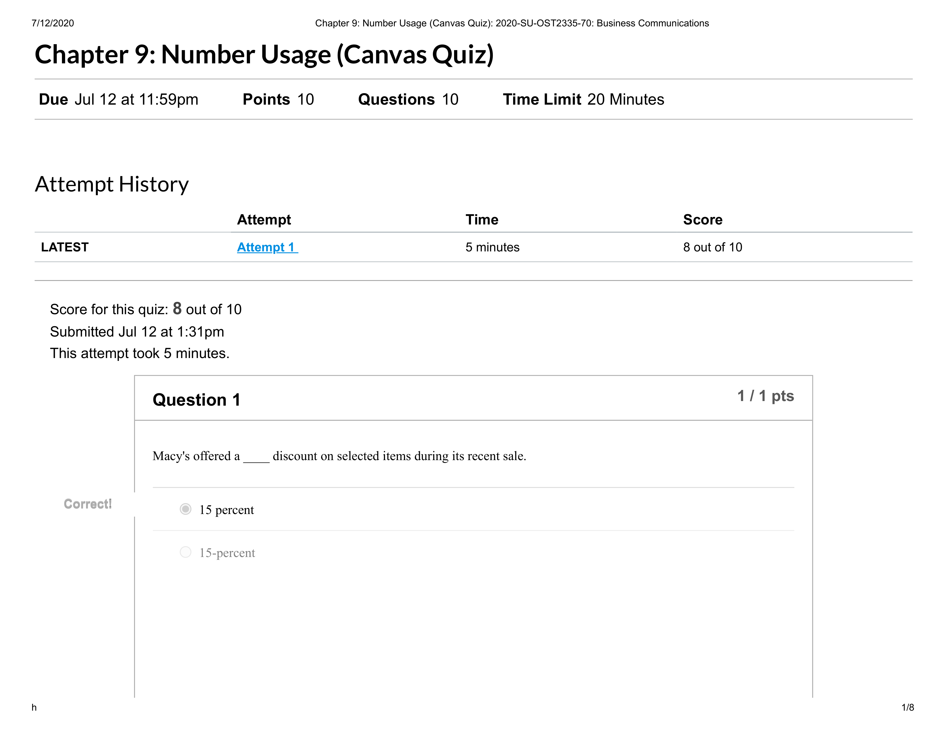 Chapter 9_ Number Usage (Canvas Quiz)_ 2020-SU-OST2335-70_ Business Communications.pdf_d2s9v23sj7k_page1