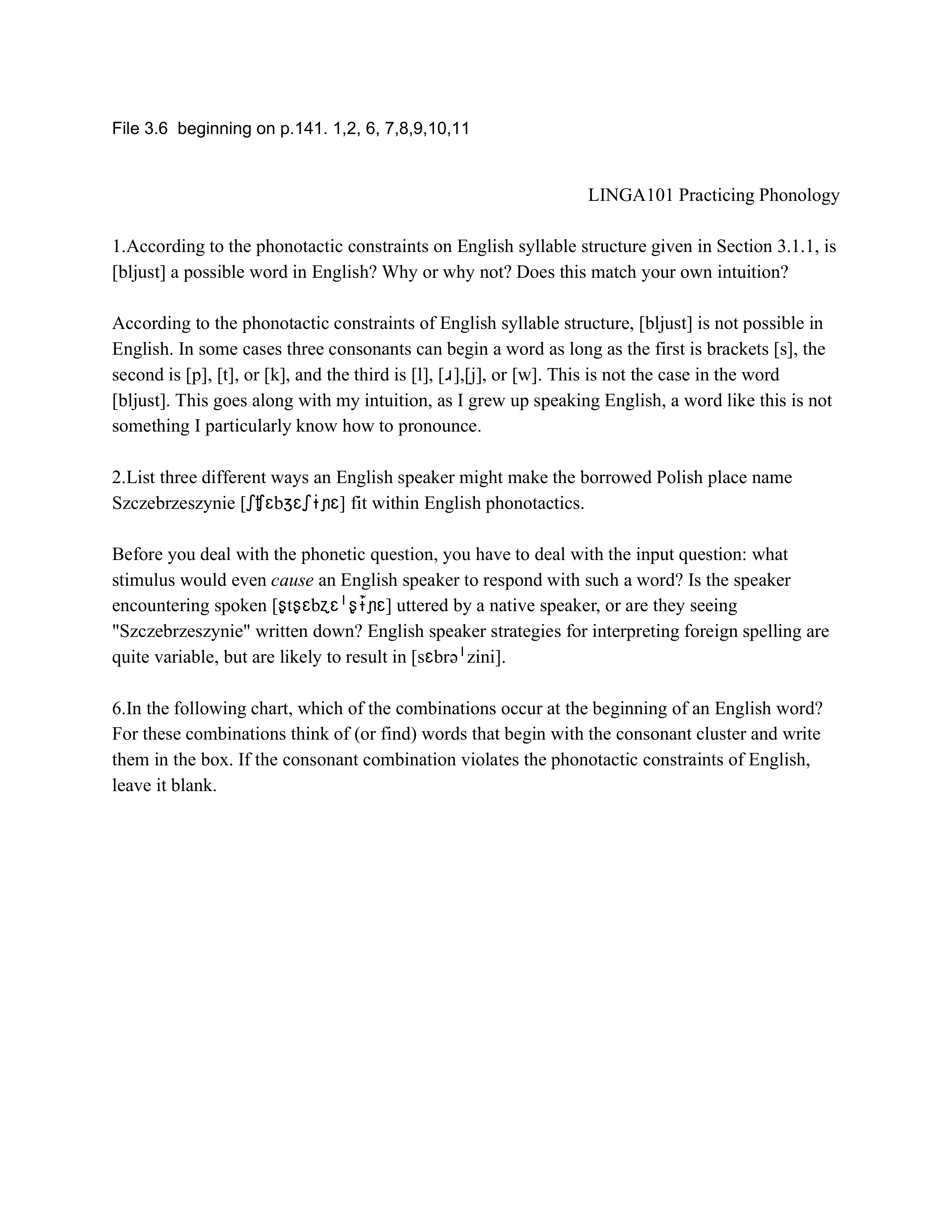 LINGA101 Assignment Two_ Practicing Phonology   (1).pdf_d2z6fco4qi3_page1