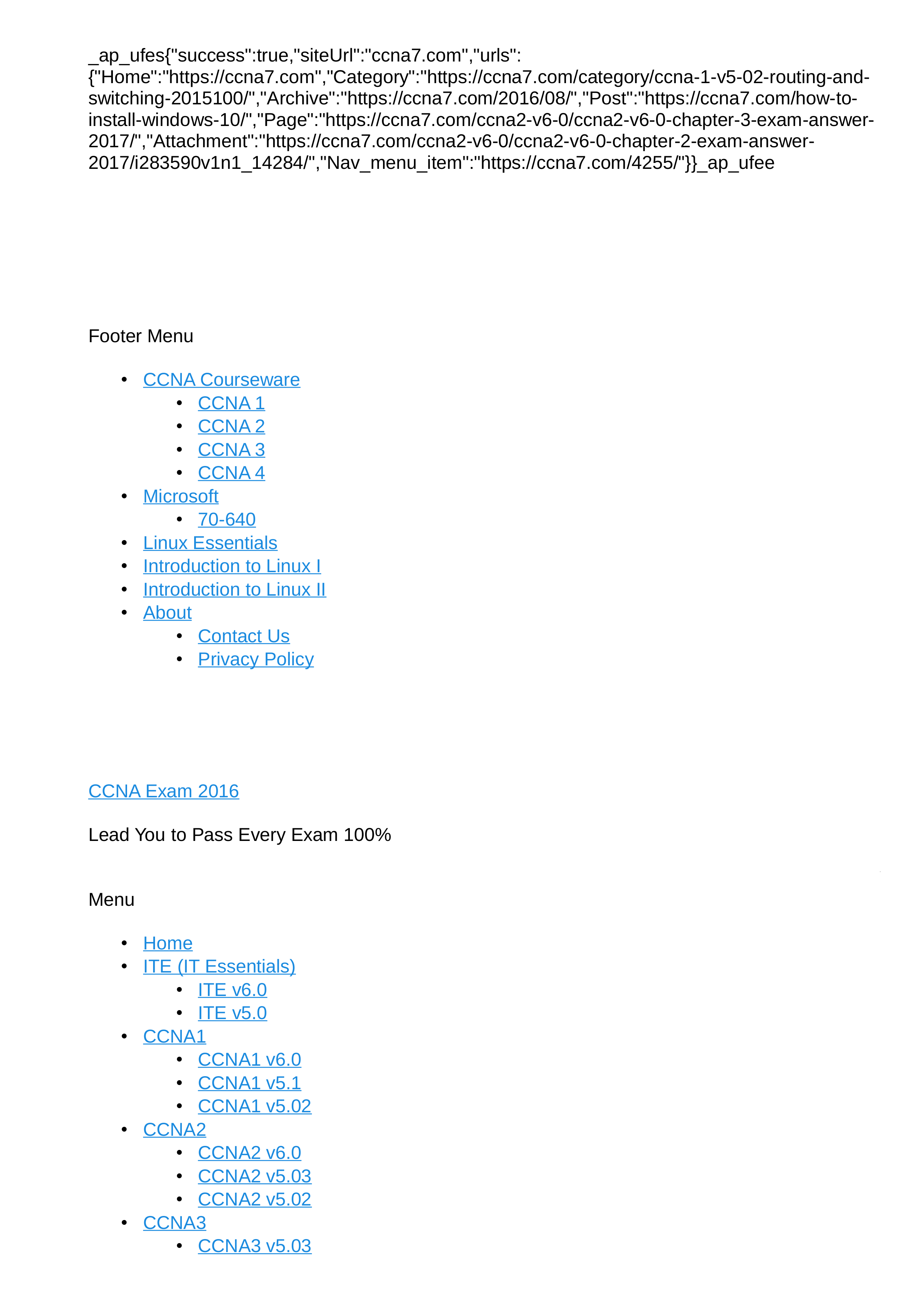 CCNA1 v6.0 Chapter 1 Exam Answer 2017 (100%) - CCNA Exam 2016.html_d3909413vbd_page1