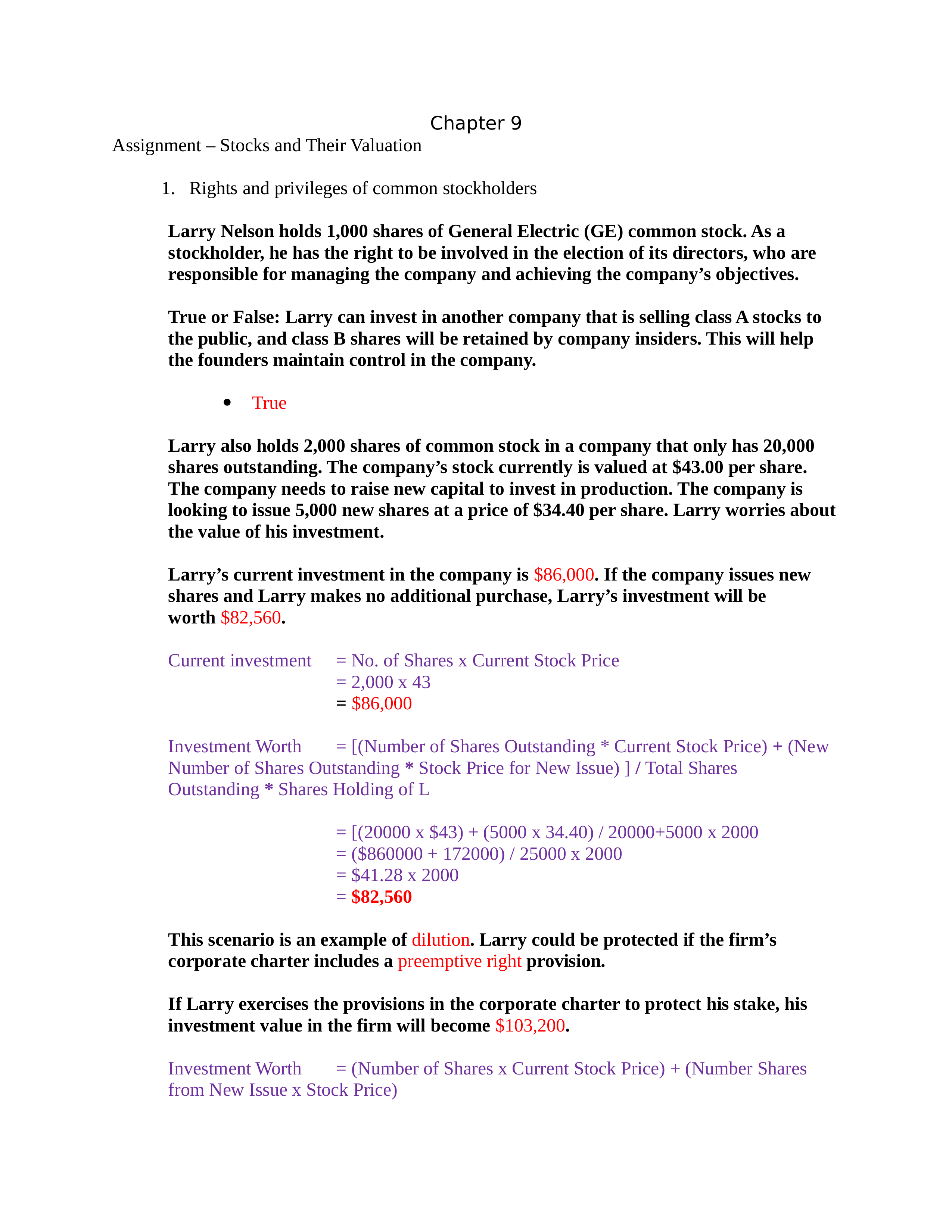 Chapter 9 Assignment - Stocks and Their Valuation.docx_d3a8oxsmpa7_page1