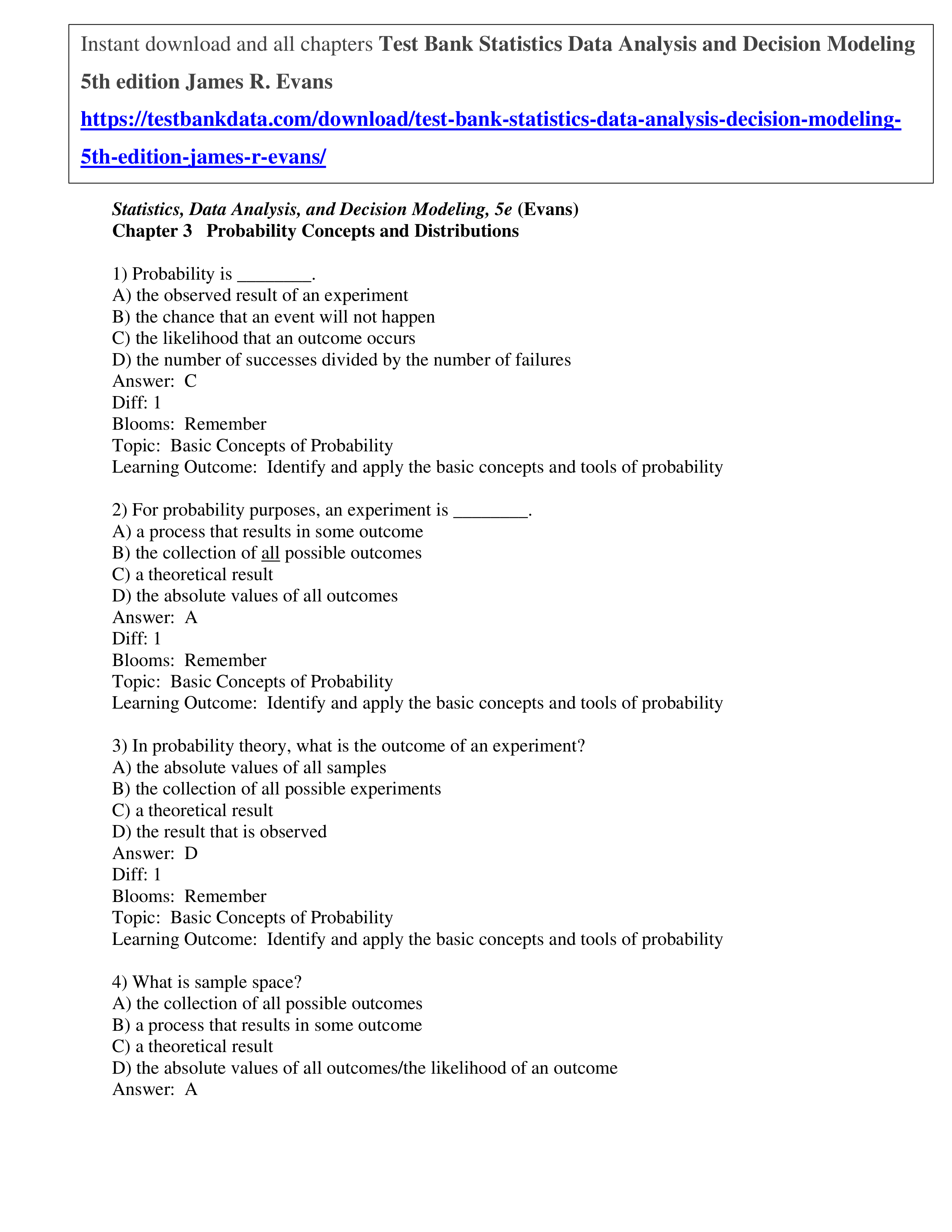 Test-Bank-Statistics-Data-Analysis-and-Decision-Modeling-5th-edition-James-R.-Evans.pdf_d3cez1mrz38_page1