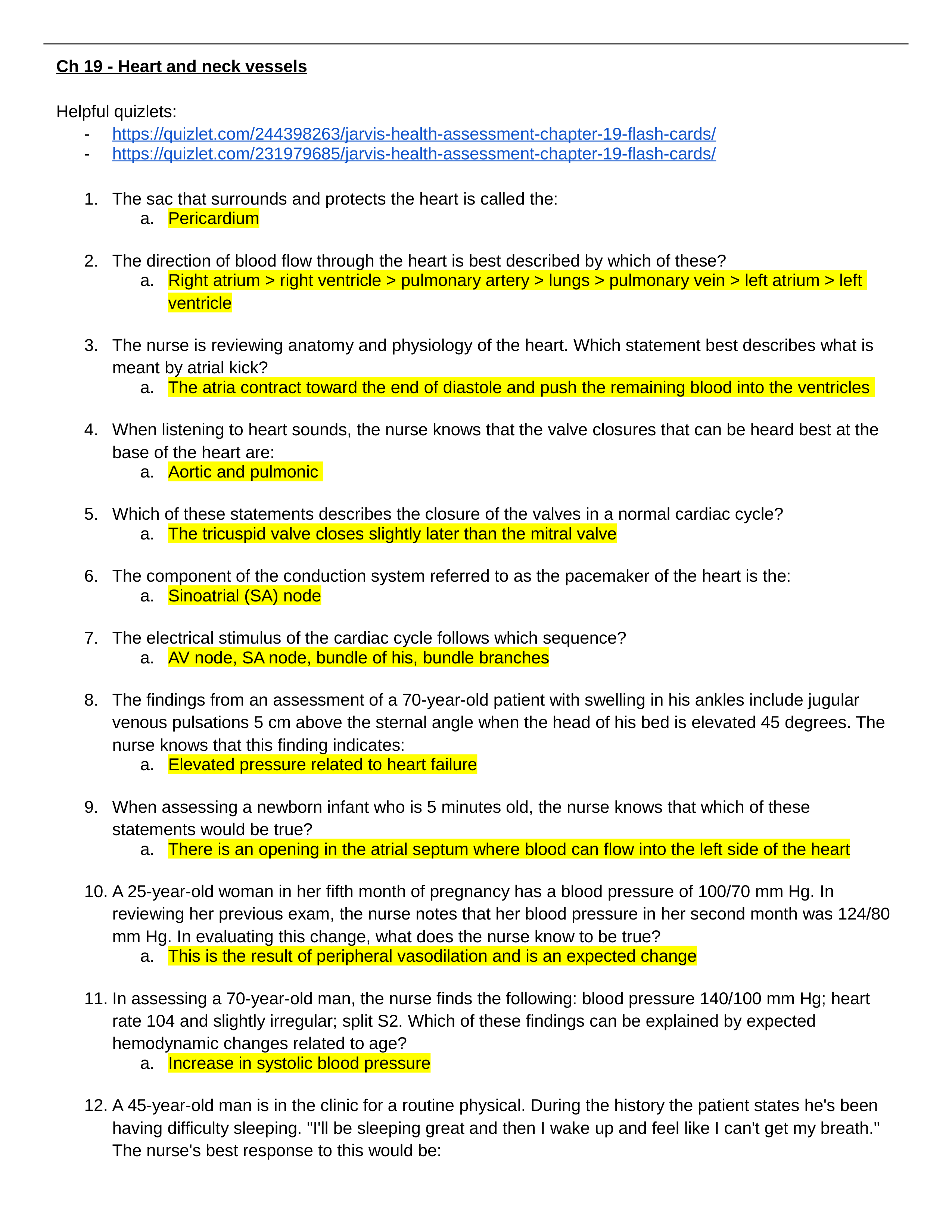 Ch 19 Heart and Neck Vessels - Review Questions.docx_d3d8iytmnvf_page1