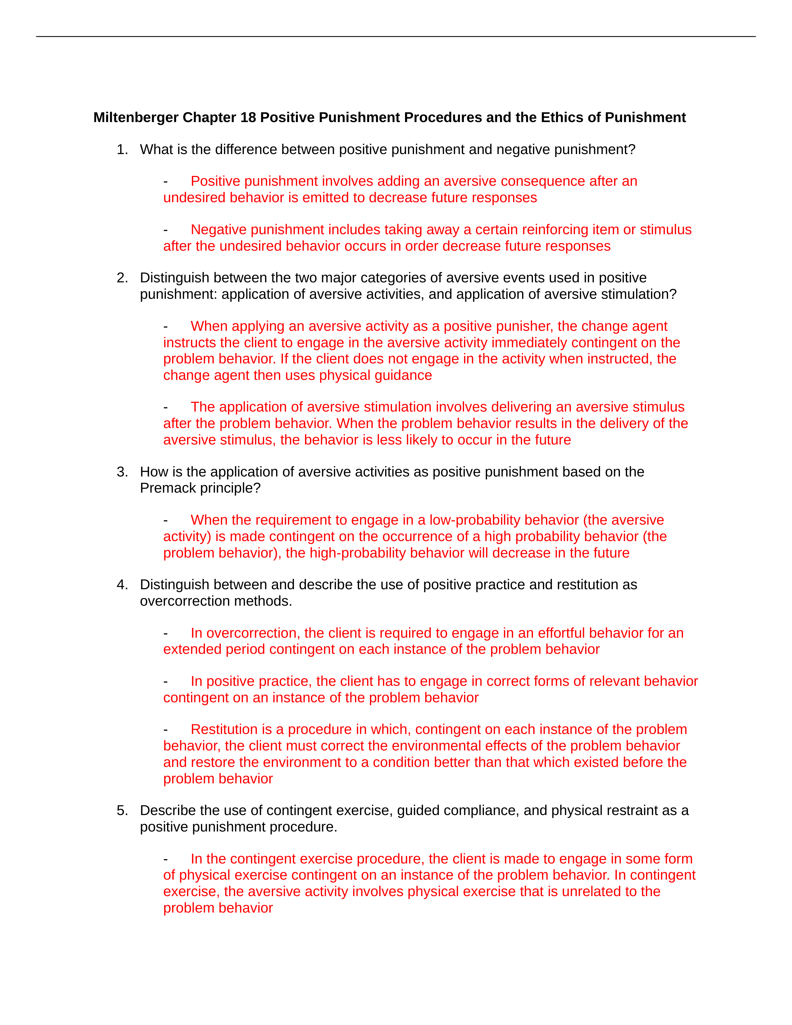 Miltenberger Chapter 18 Positive Punishment Procedures and the Ethics of Punishment_d3elycqyl61_page1