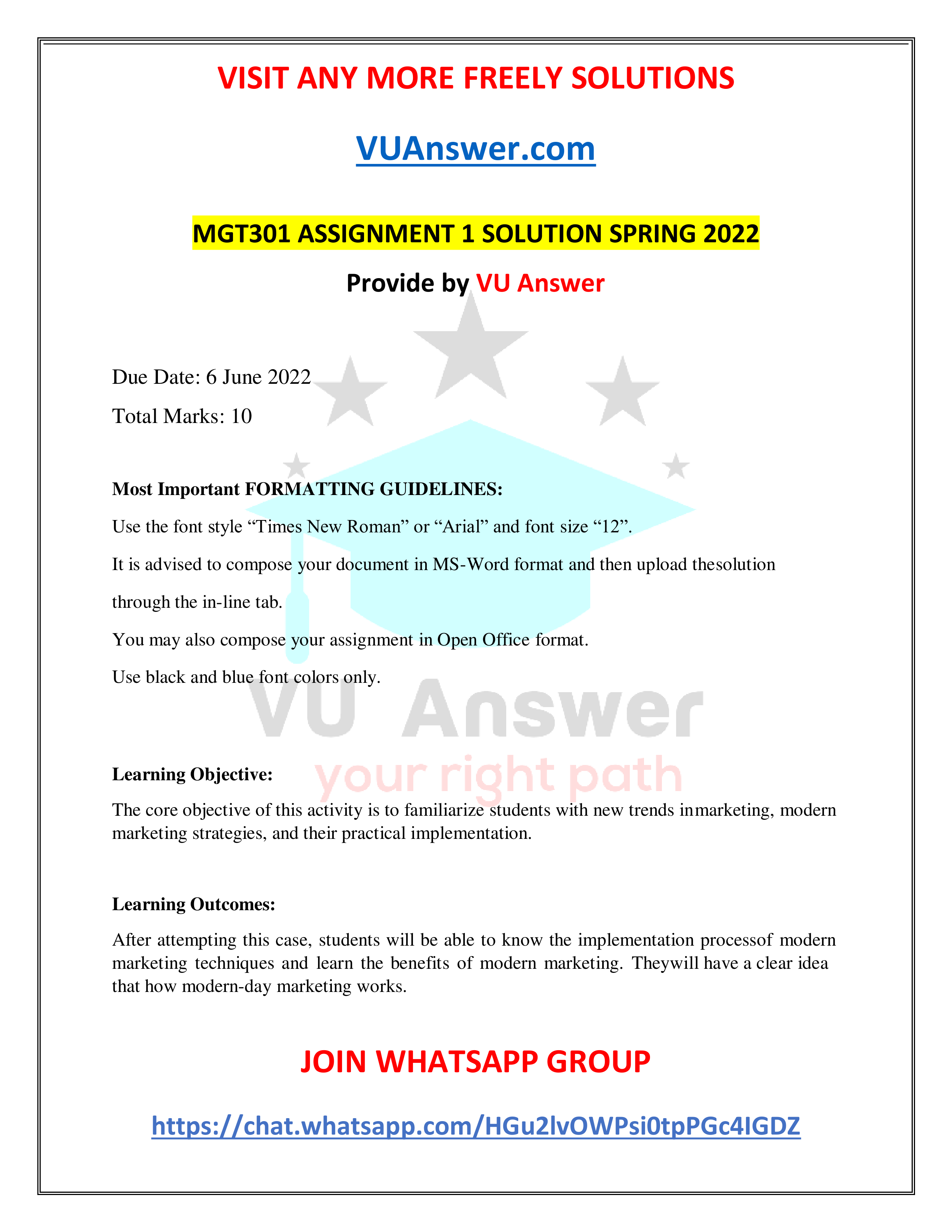 MGT301 Assignment 1 Solution Spring 2022 (1).pdf_d3losstwm2o_page1