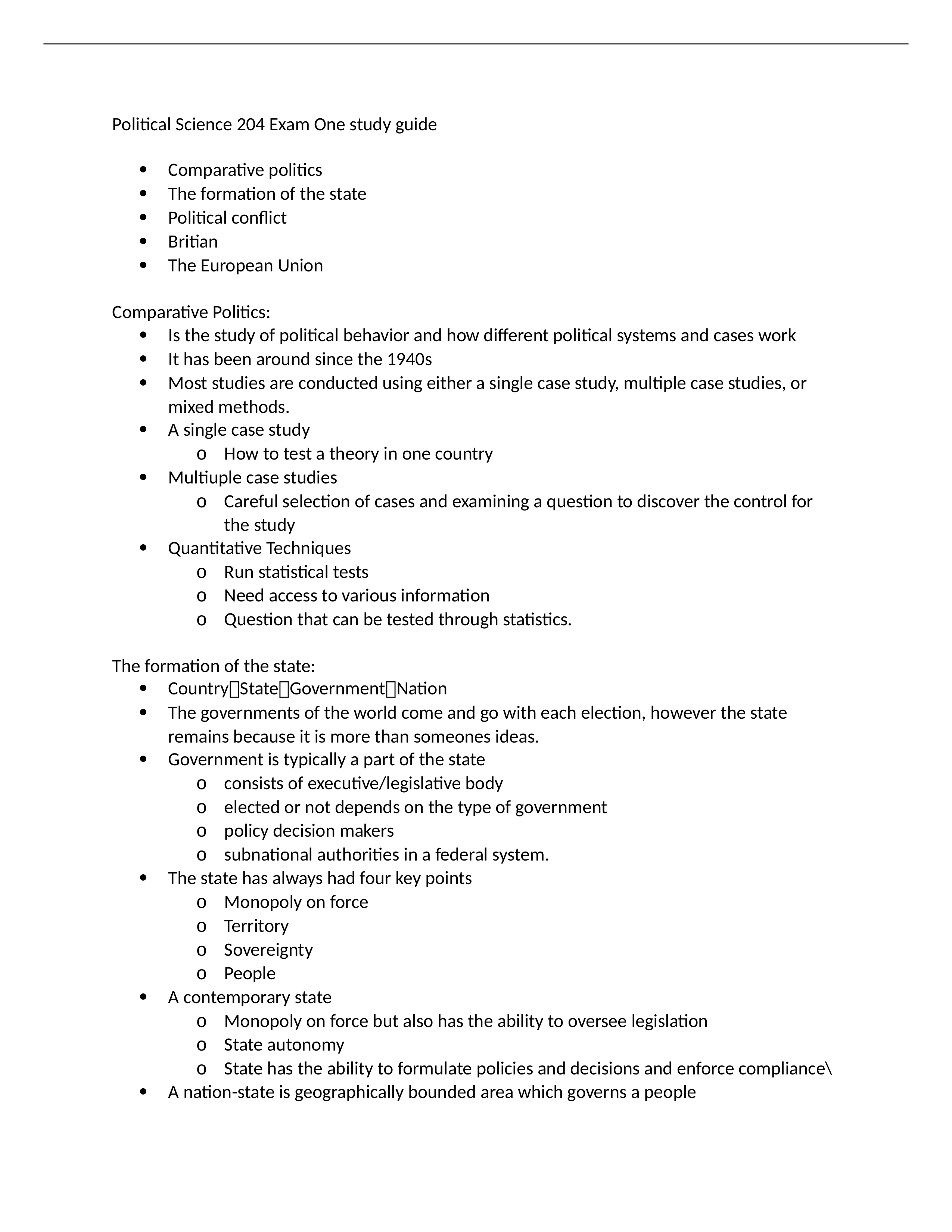 Political Science 204 Exam One study guide.docx_d3rmwx96trt_page1