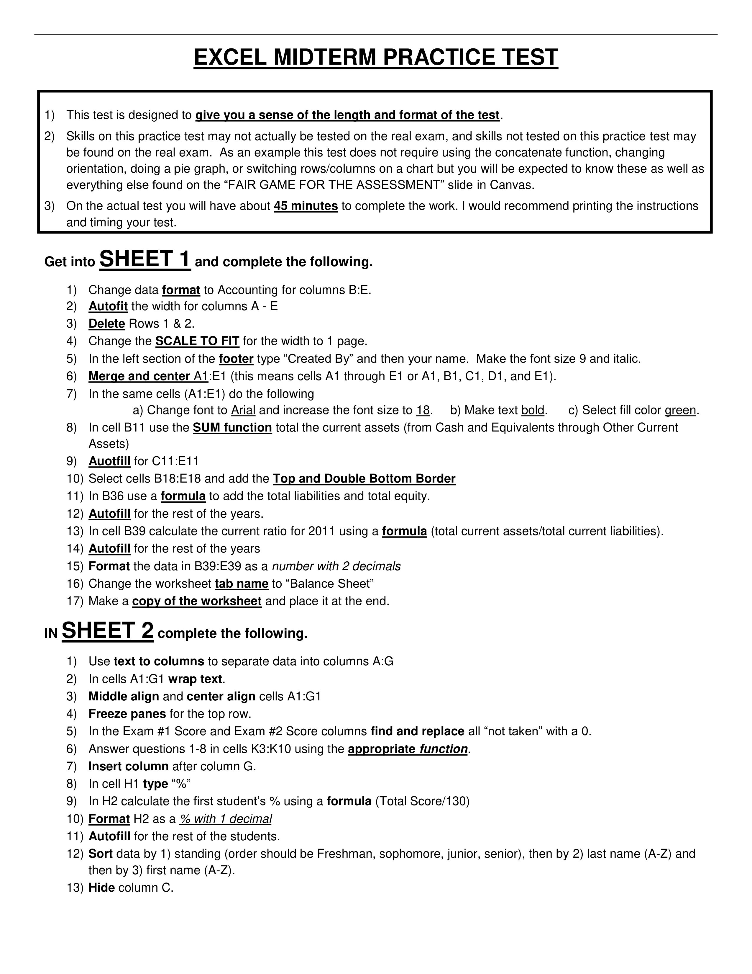 Excel Midterm Practice Test - Instructions- SP18.pdf_d491hg64bsb_page1