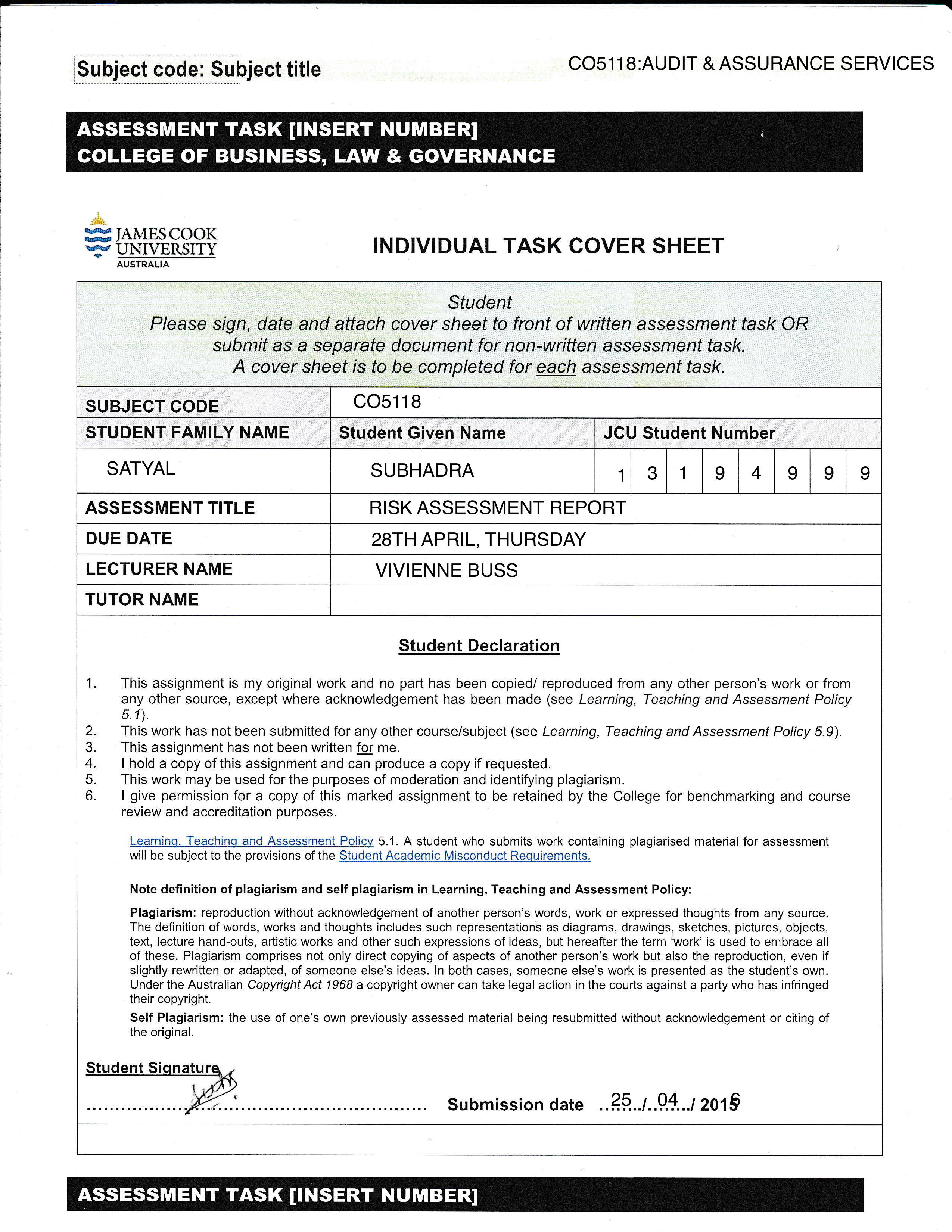 Assignment 2, risk assessment report.pdf_d4fo5zxw963_page1