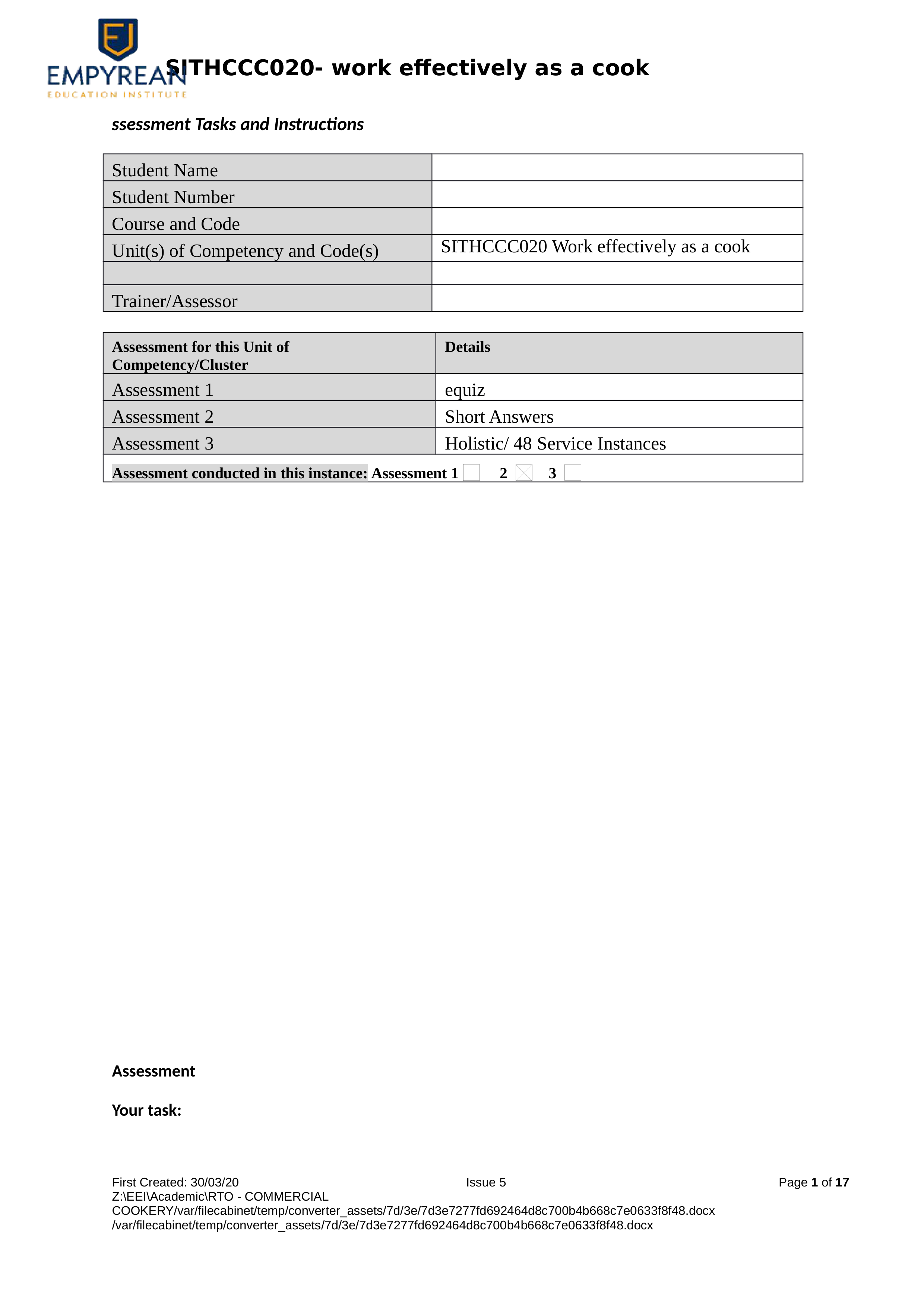 Written Assessment 2_ SITHCCC020 Work effectively as a cook (1).docx_d4iyd6zxfag_page1