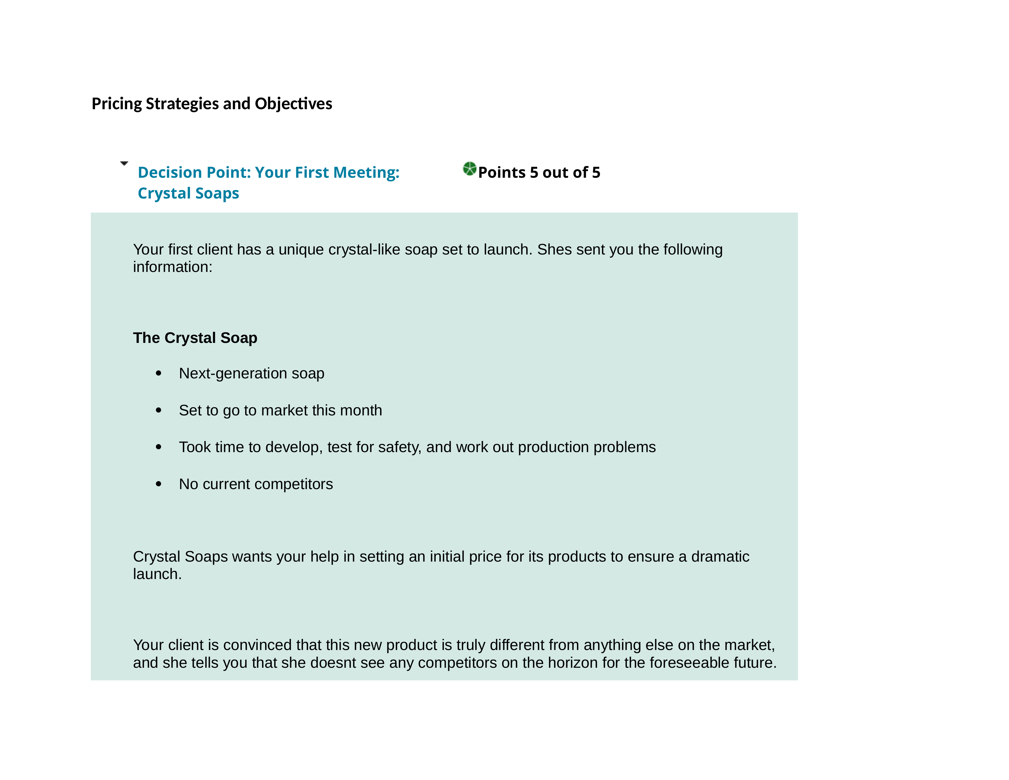 Ch 12 Sim - Pricing Strategies and Objectives.docx_d4lrxj8stih_page1