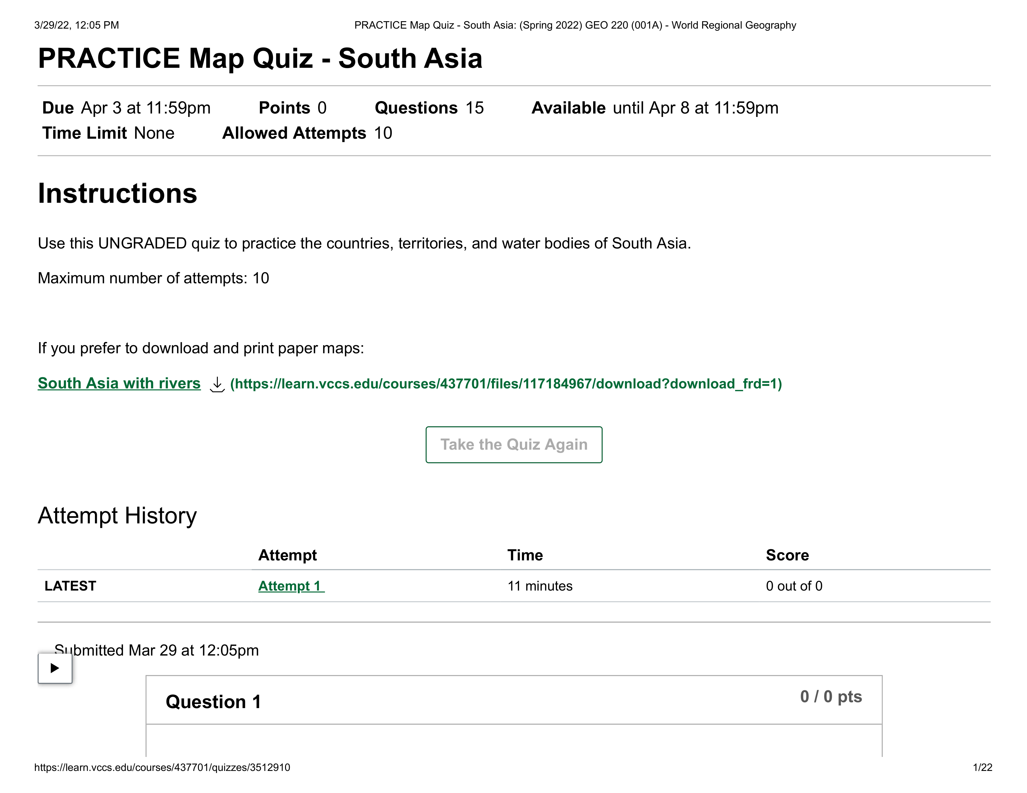 PRACTICE Map Quiz - South Asia_ (Spring 2022) GEO 220 (001A) - World Regional Geography.pdf_d4pm9uxyx40_page1