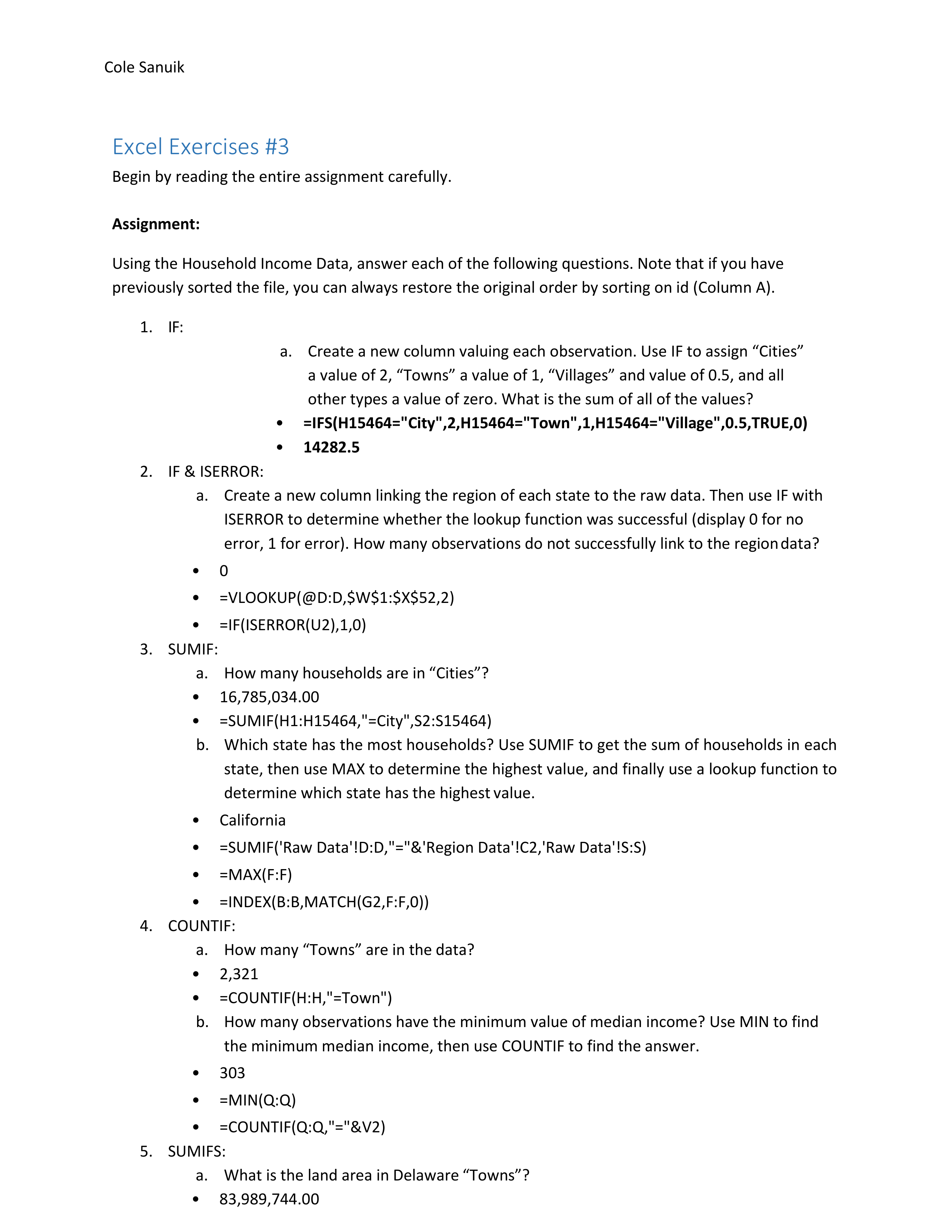 Excel Exercises 3 - Cole Sanuik.pdf_d4thsoutjpb_page1