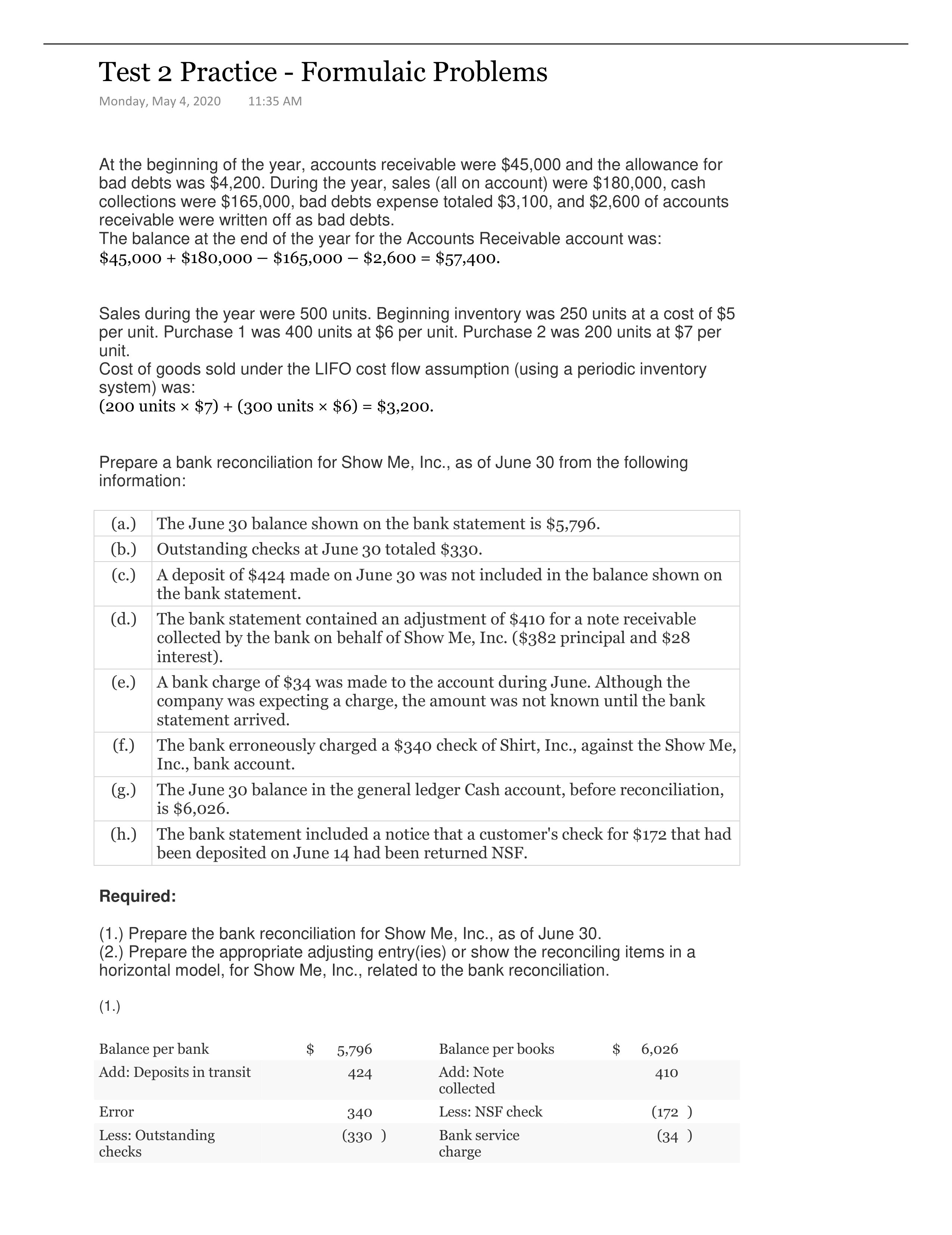 Test 2 Practice - Formulaic Problems.pdf_d4u2iwpo22w_page1