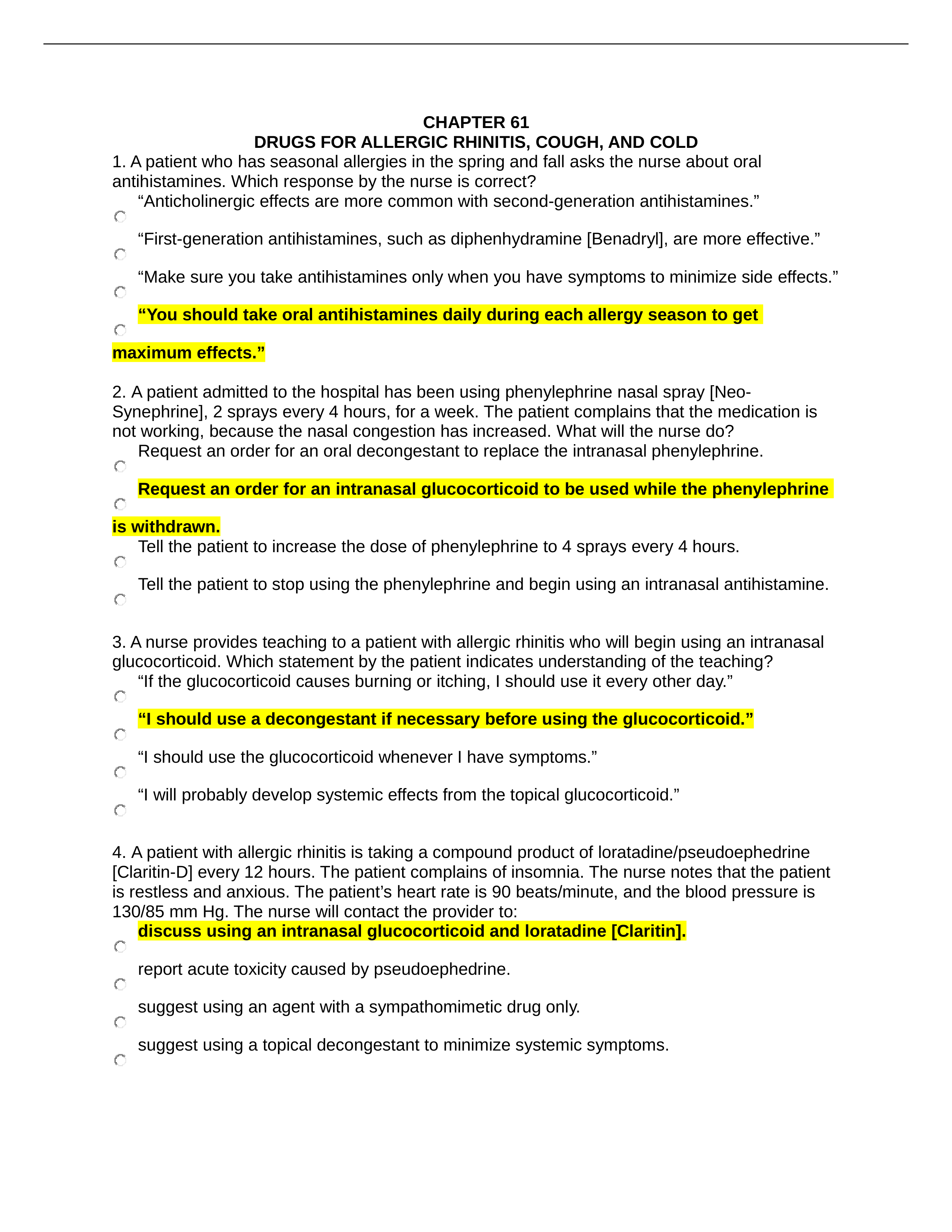 Practice Questions_Chapter 61_Drugs for Allergi Rhinitis, Cough, and Colds.docx_d5kkrkrfbty_page1