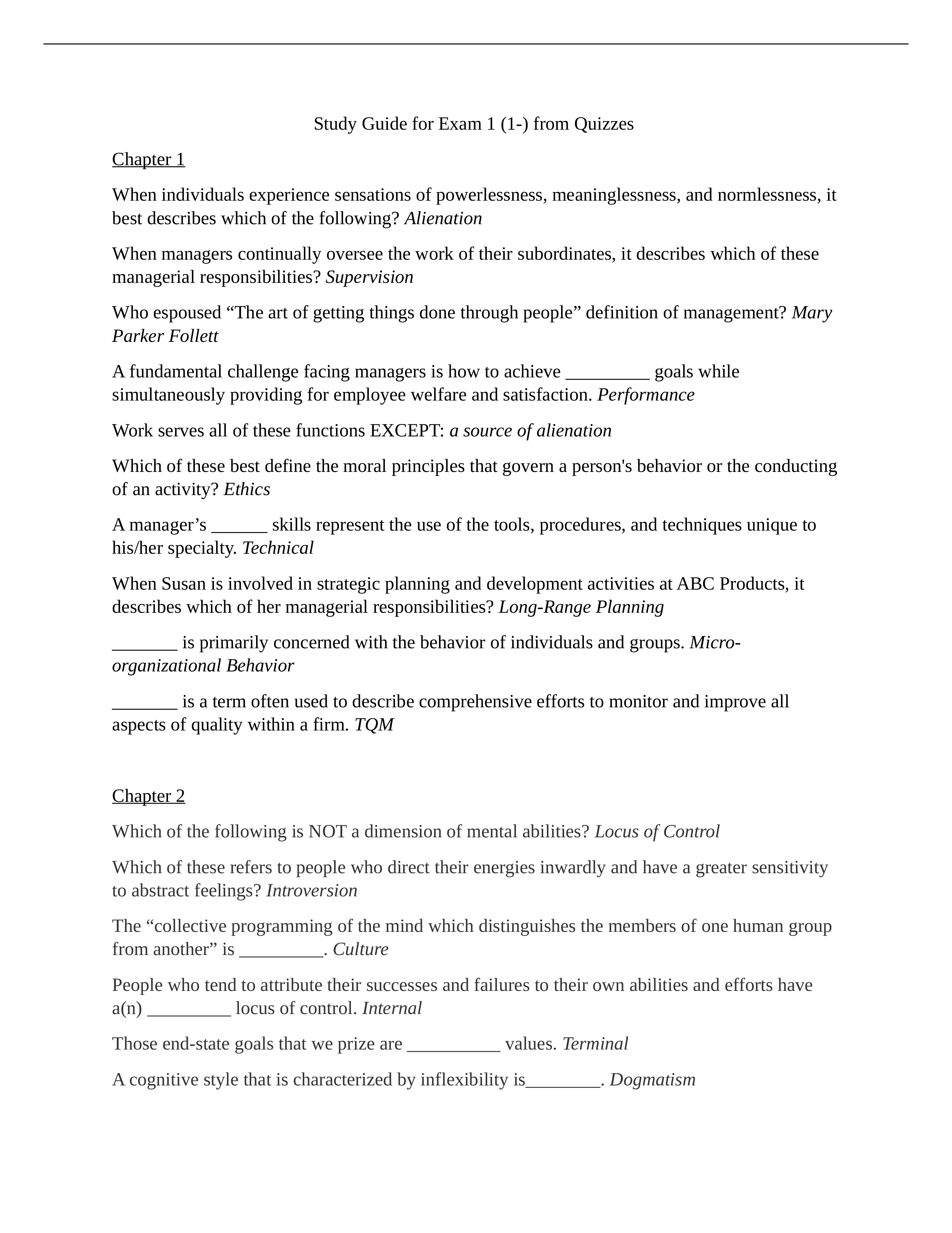 Study Guide Exam 1 () - Quizes.docx_d5lijb7iv8b_page1