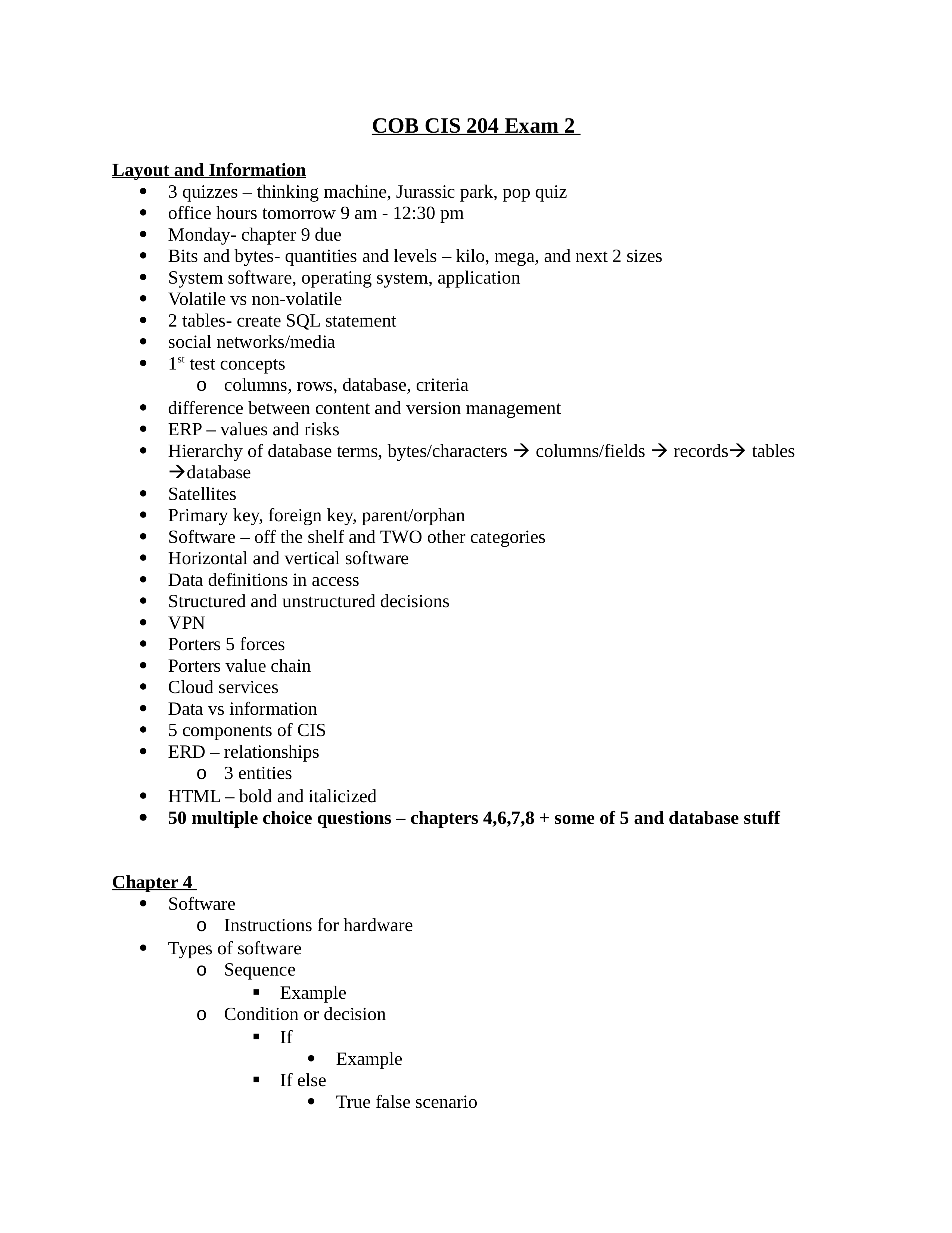 COB 204 Exam 2 Study Guide.docx_d5rt7vs6tv1_page1