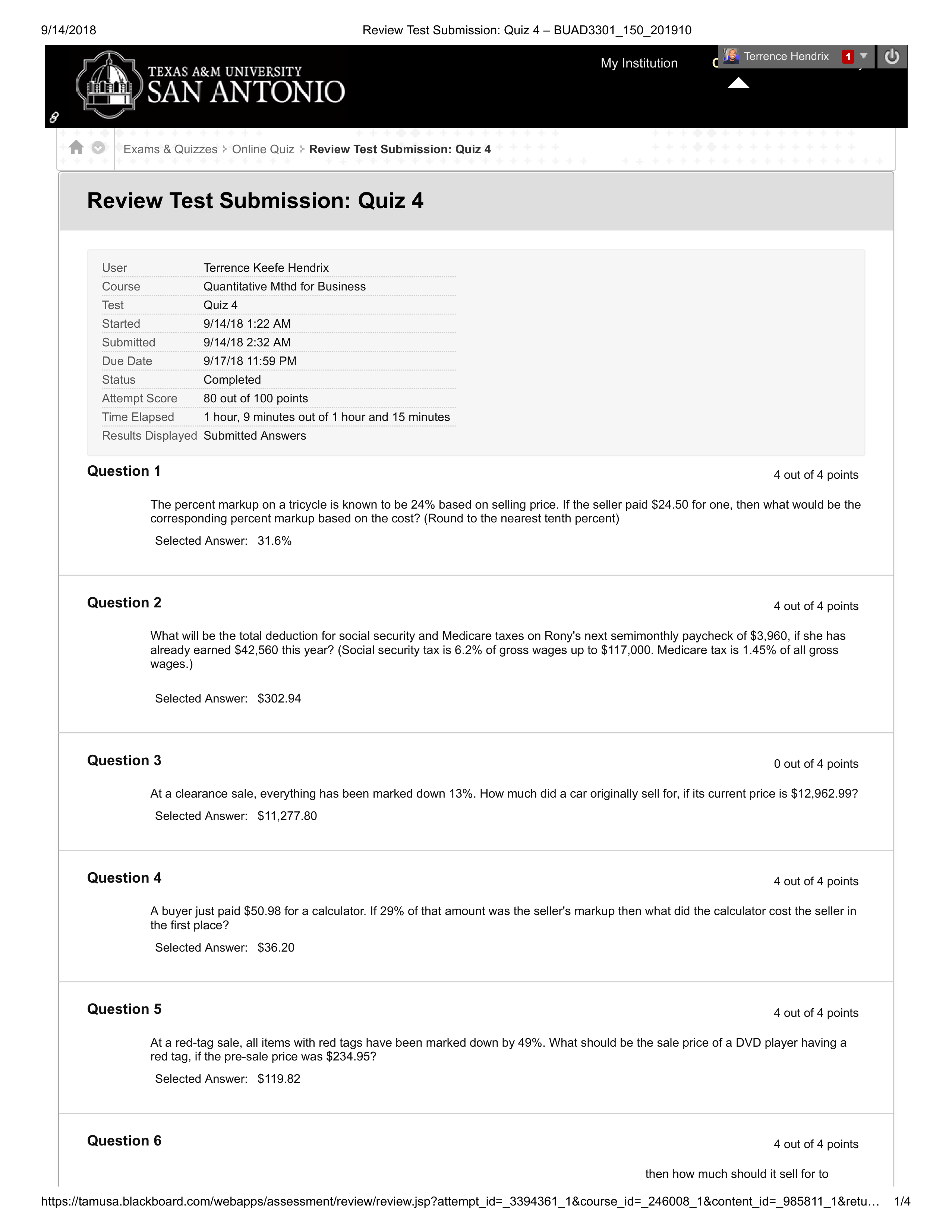 Review Test Submission_ Quiz 4 - BUAD3301_150_201910.pdf_d5sn2m4a9gp_page1