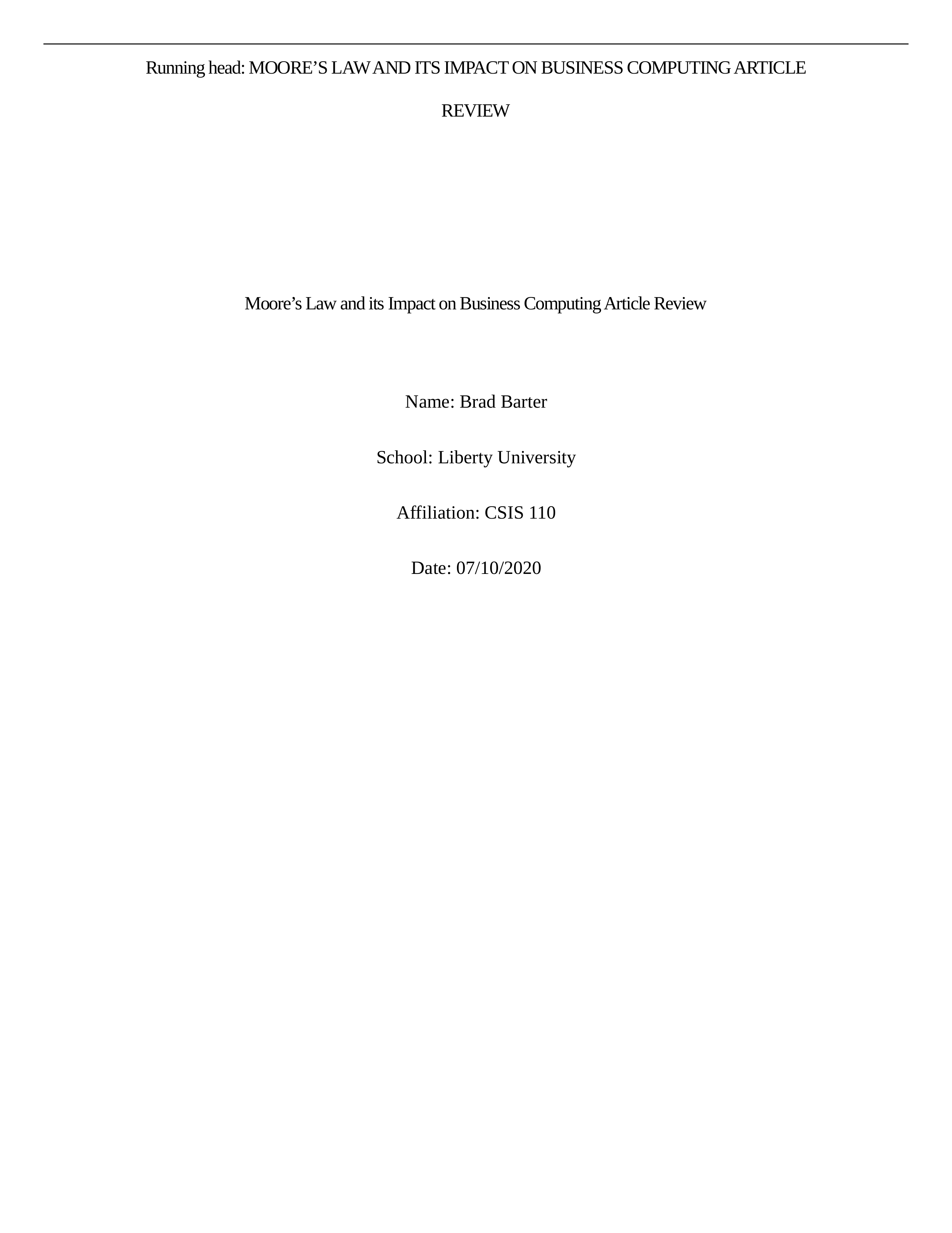 Barter -- Moore's Law and its Impact on Business Computing Article Review.docx_d60zaa6u2pk_page1