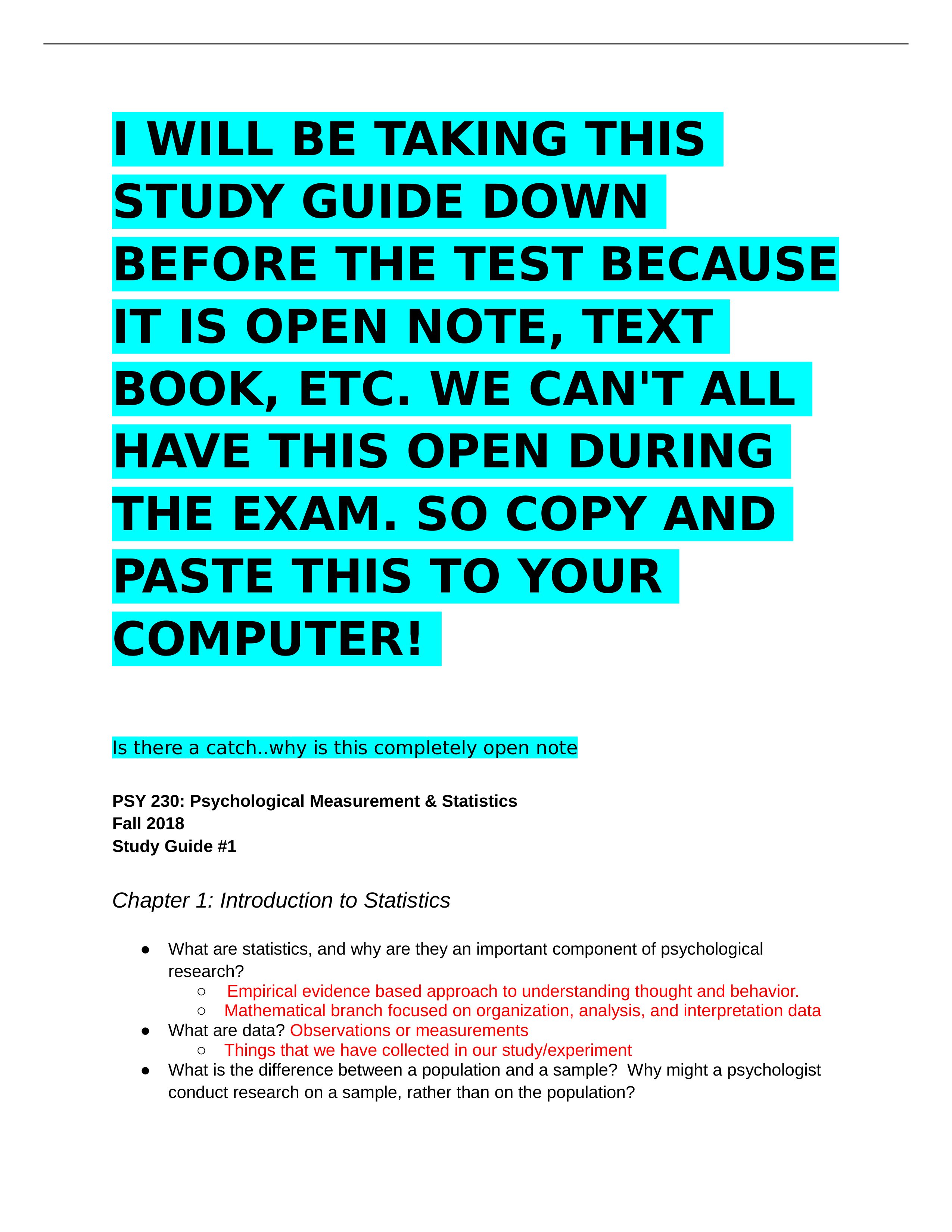 Copy of PSY 230 - Study Guide #1_d6abin6rz4d_page1