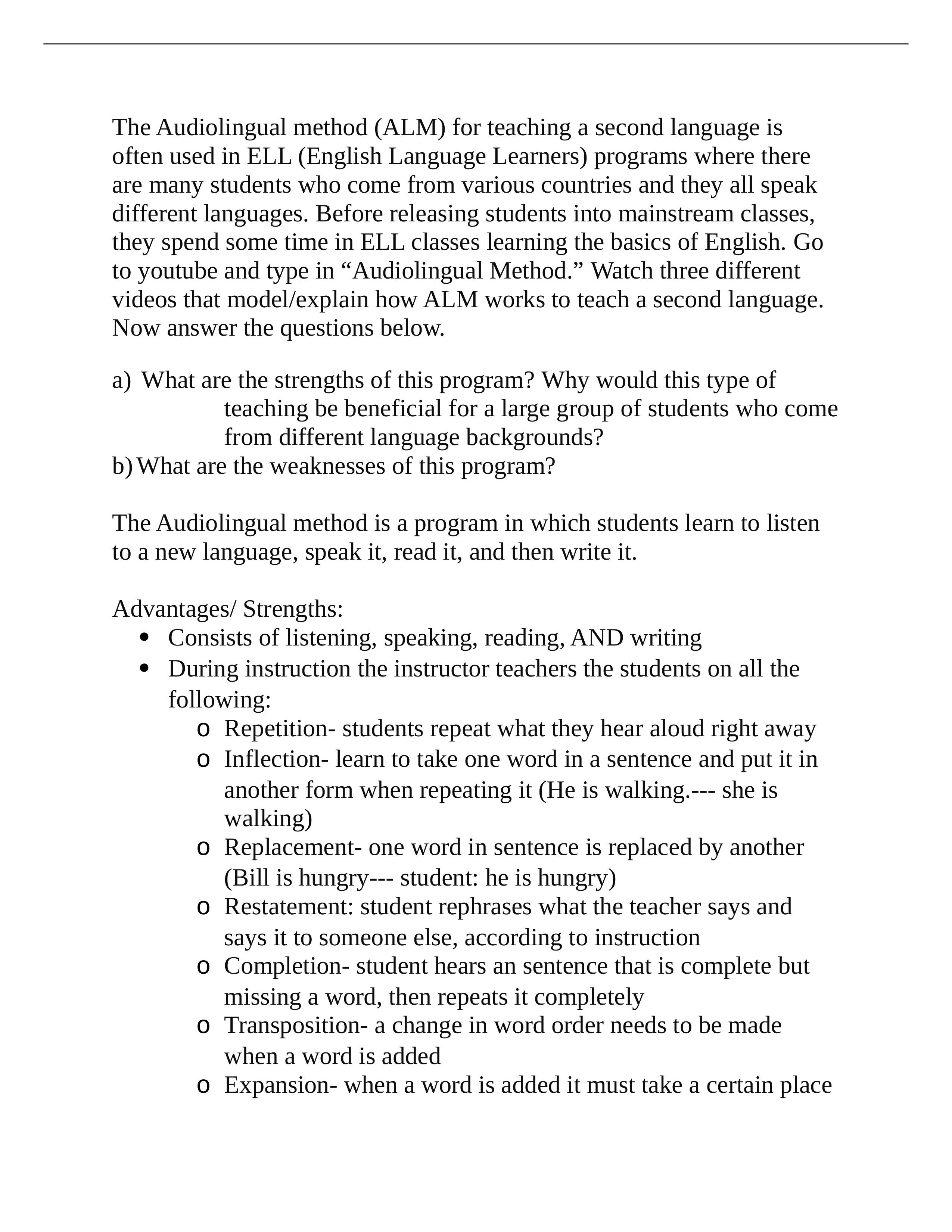 ELED 322 lesson 12 The Audiolingual method_d6c6oeo99bb_page1