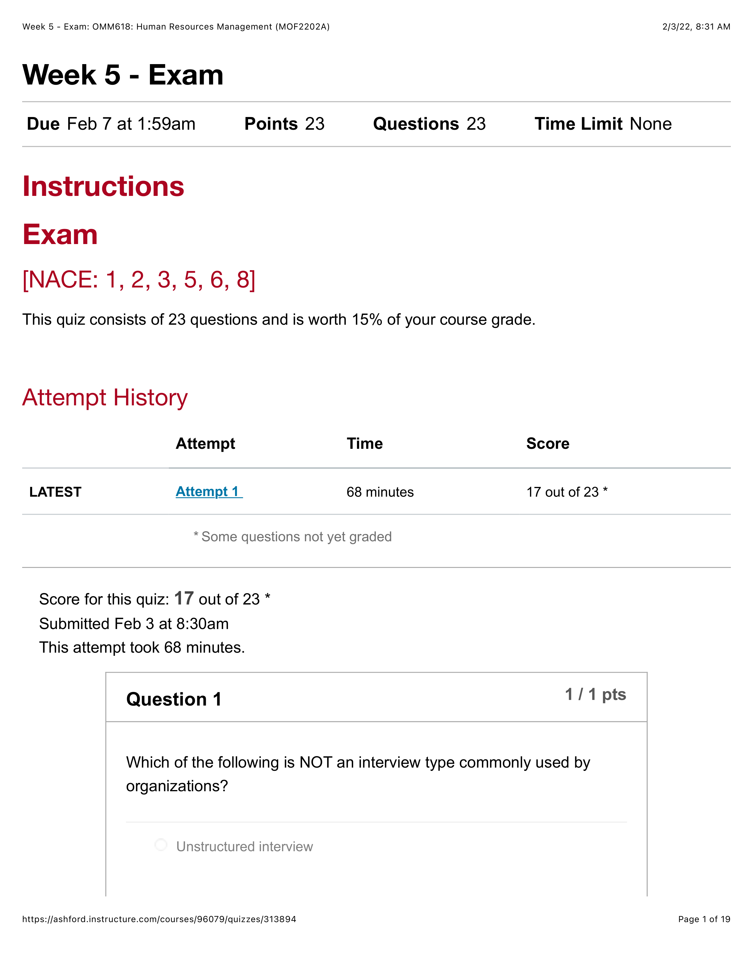 Week 5 - Exam: OMM618: Human Resources Management (MOF2202A).pdf_d6hvocdkly1_page1