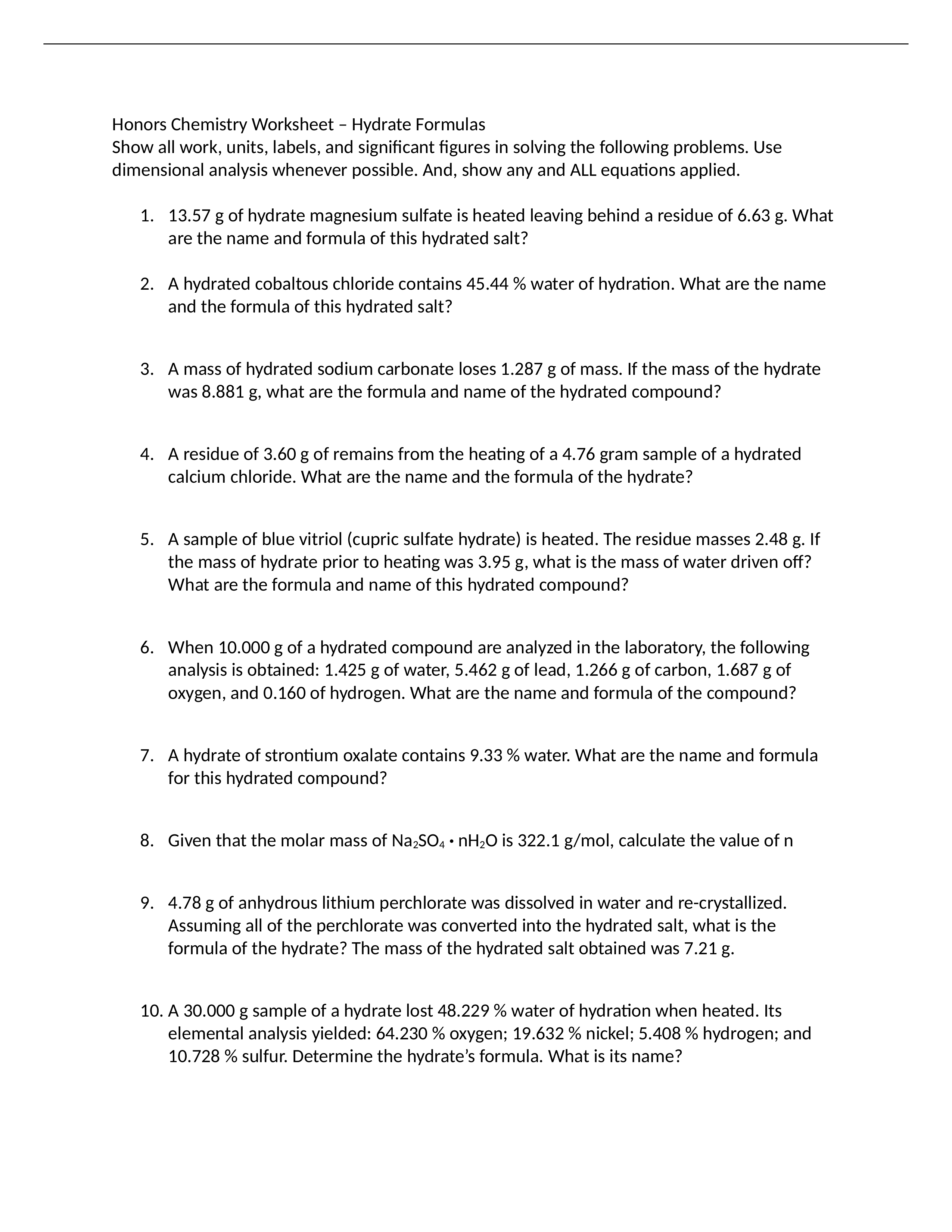 Honors_Chemistry_Wksht_Hydrate_Formula_Calculation_with_ANSWERS.docx_d6n0kpdfukm_page1