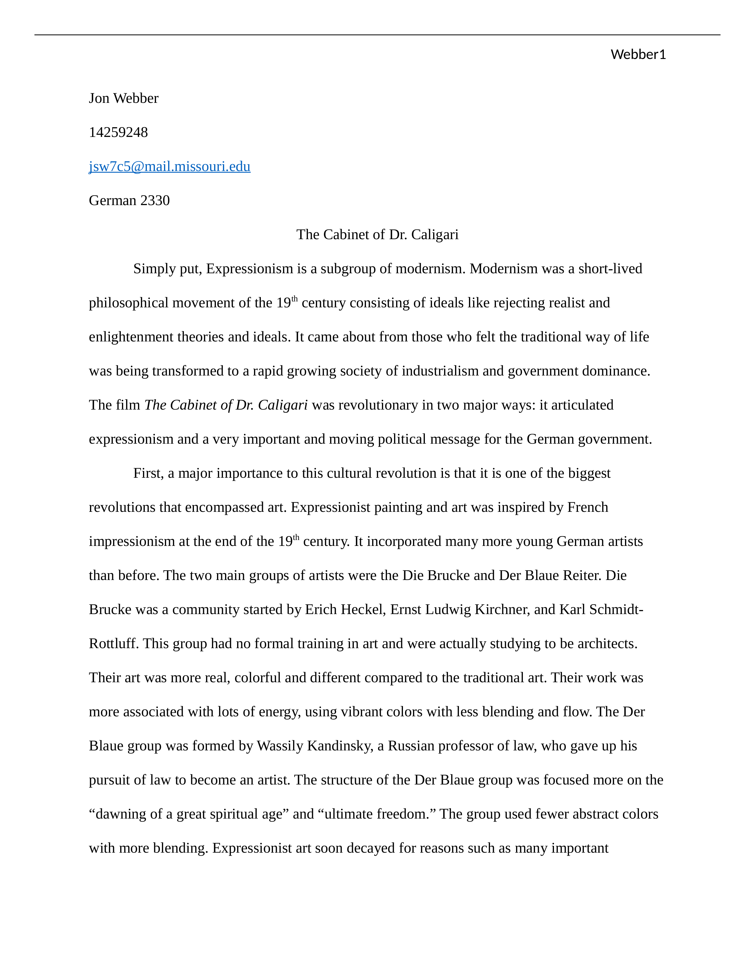 The Cabinet of Dr. Caligari Essay.docx_d6smcnwyey7_page1