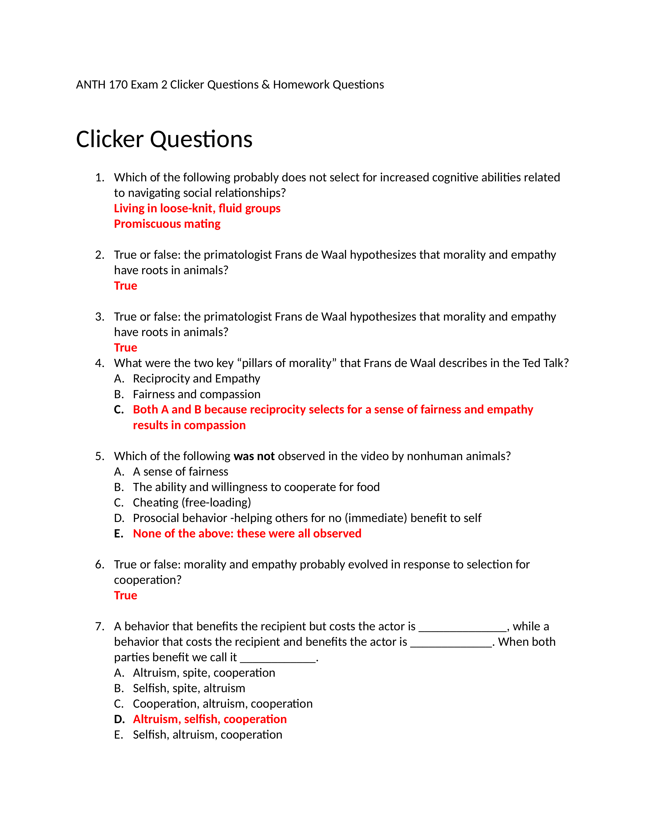 ANTH 170 Exam 2 Clicker Questions and Homework Questions_d767084jlvb_page1