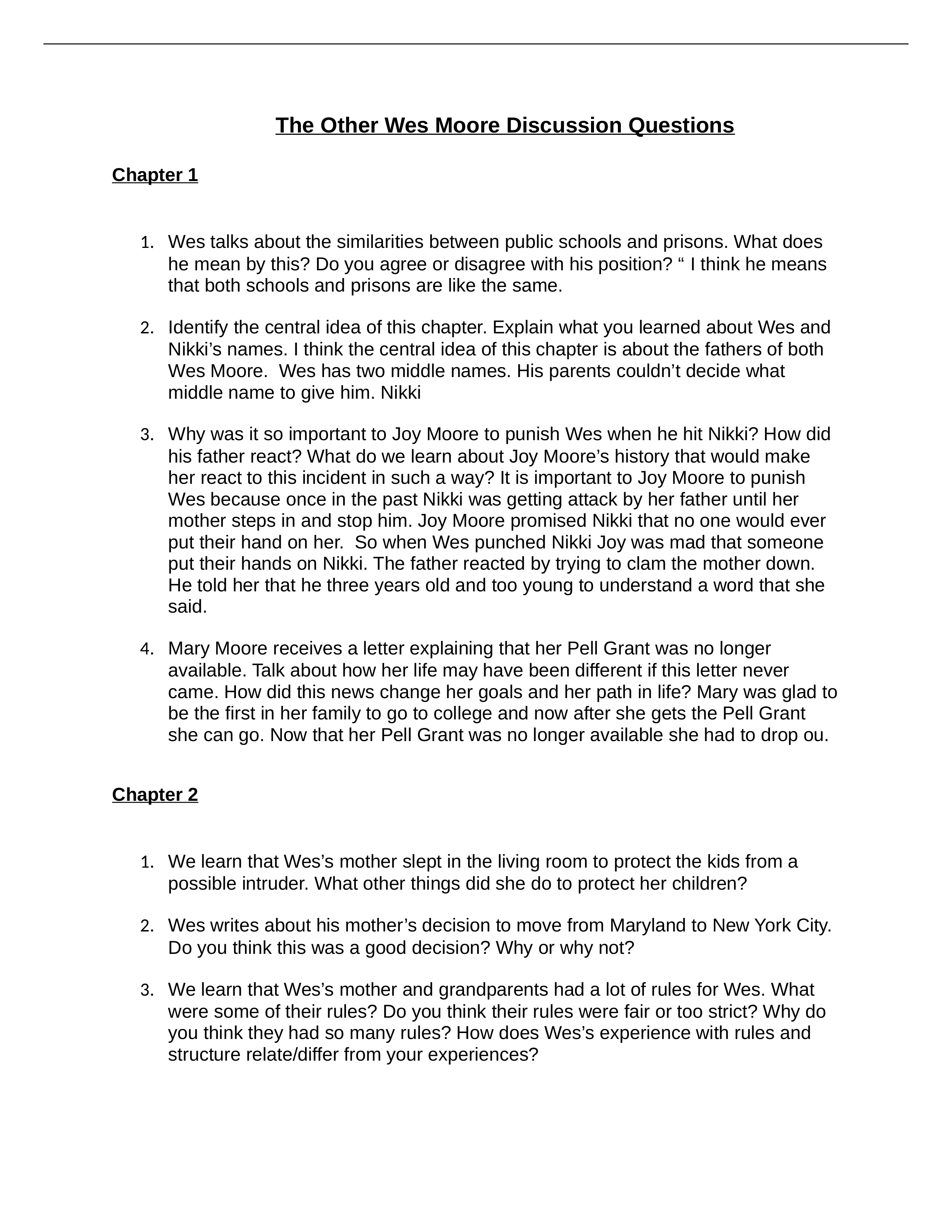 10 The Other Wes Moore Discussion Questions (1).docx_d78wjx103vt_page1