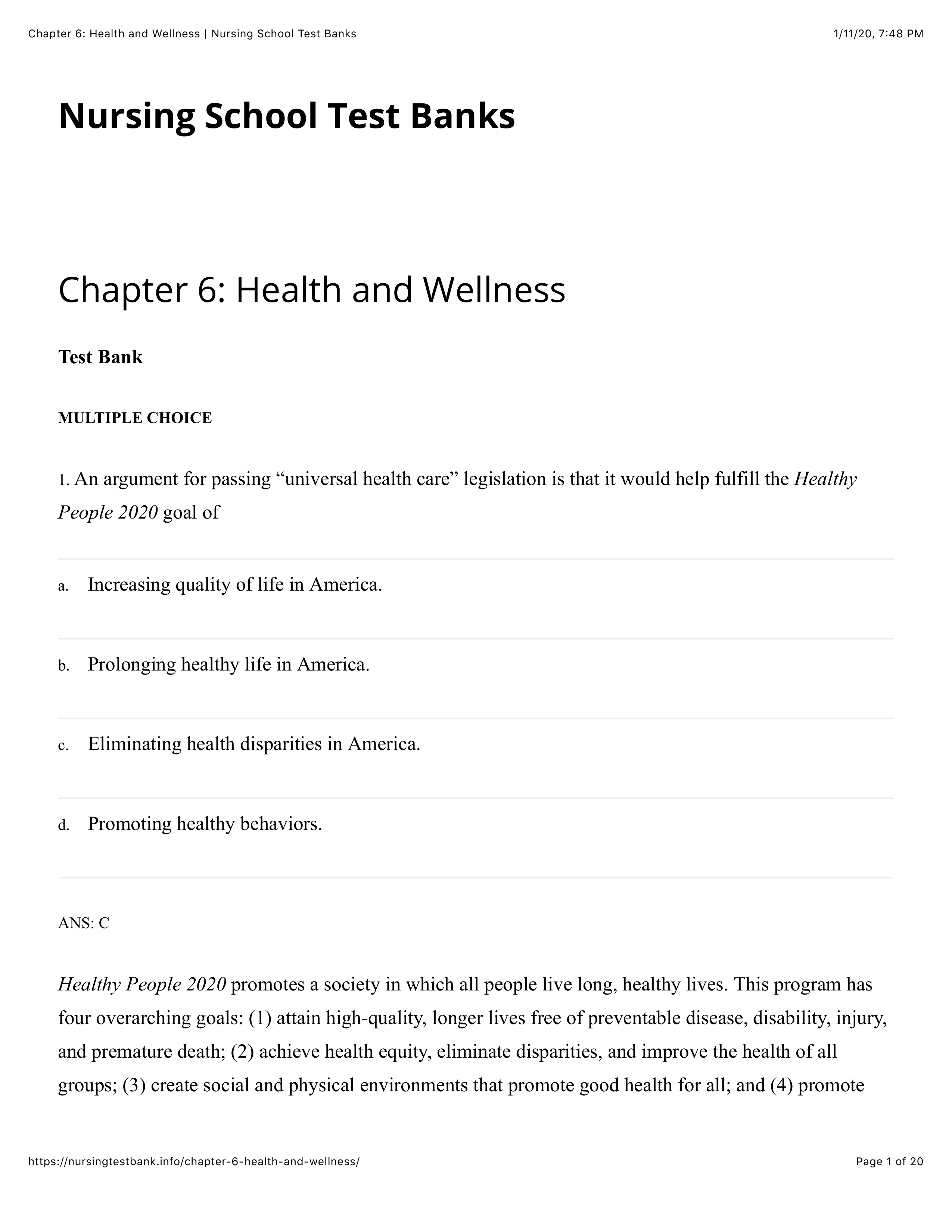 Chapter 6: Health and Wellness | Nursing School Test Banks.pdf_d7c5pbx1fn5_page1