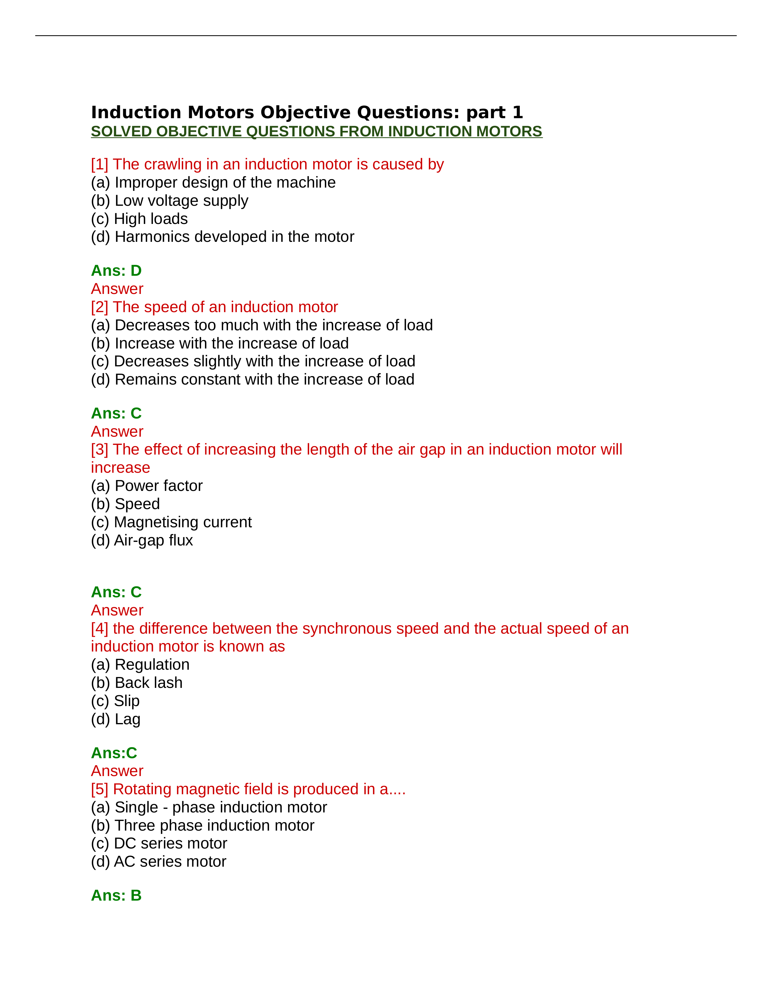 Induction Motors Objective Questions.docx_d7dxaxpcswg_page1