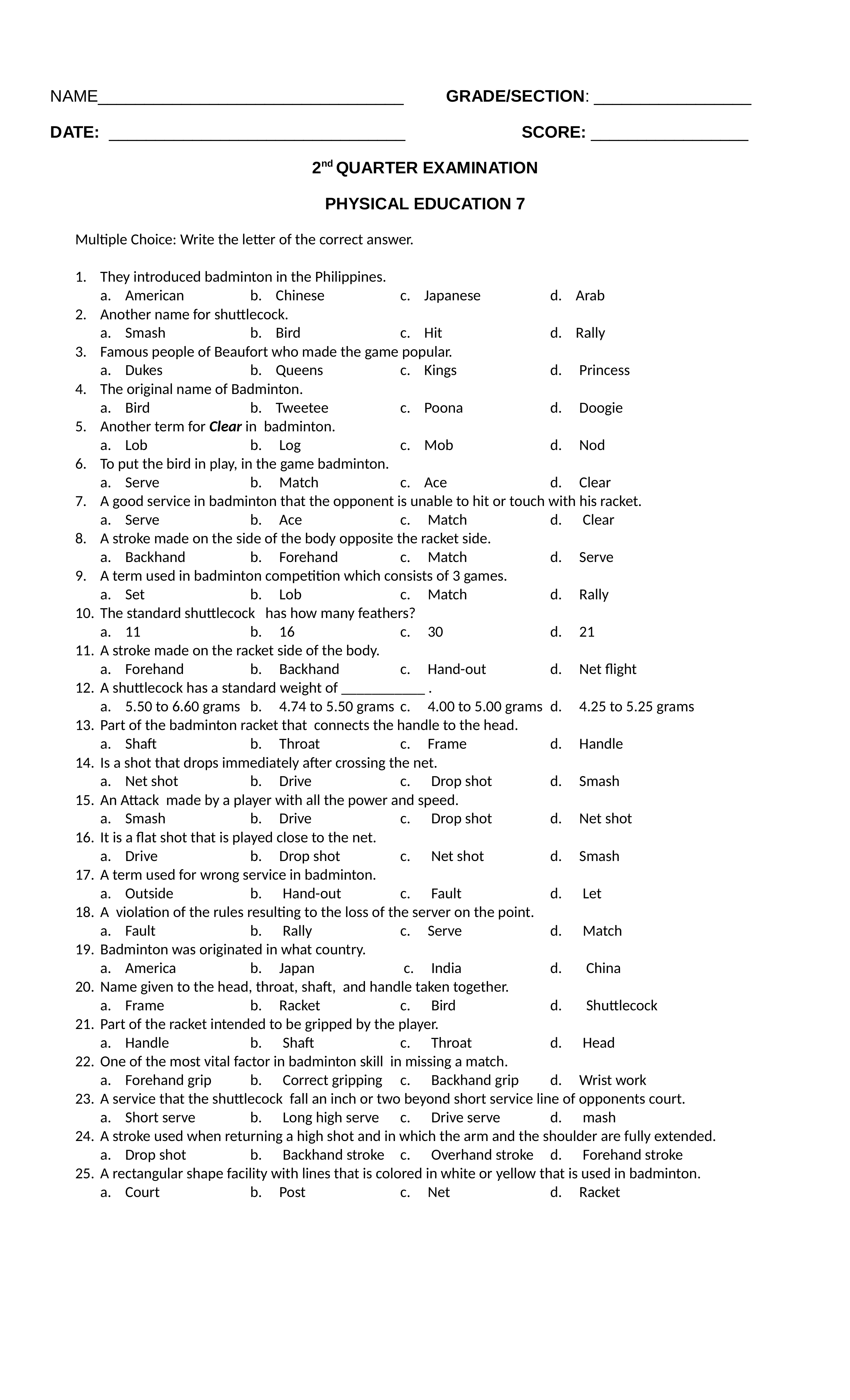 MAPEH PE Grade 7-10 Second Quarter Examination.docx_d7jmt5gip2n_page1