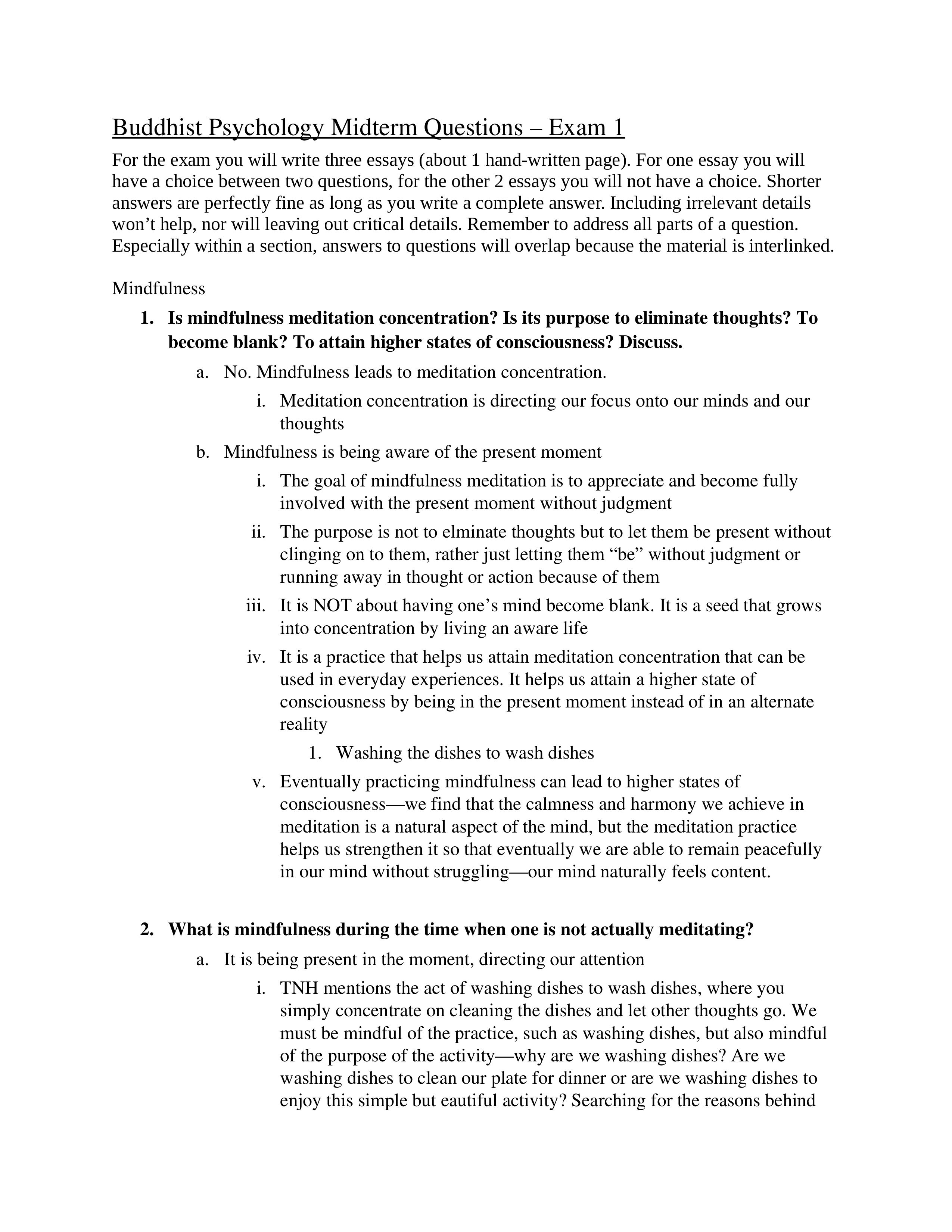 Buddhist Psych 314 Midterm 1 Exam Questions_d7r665b84pt_page1