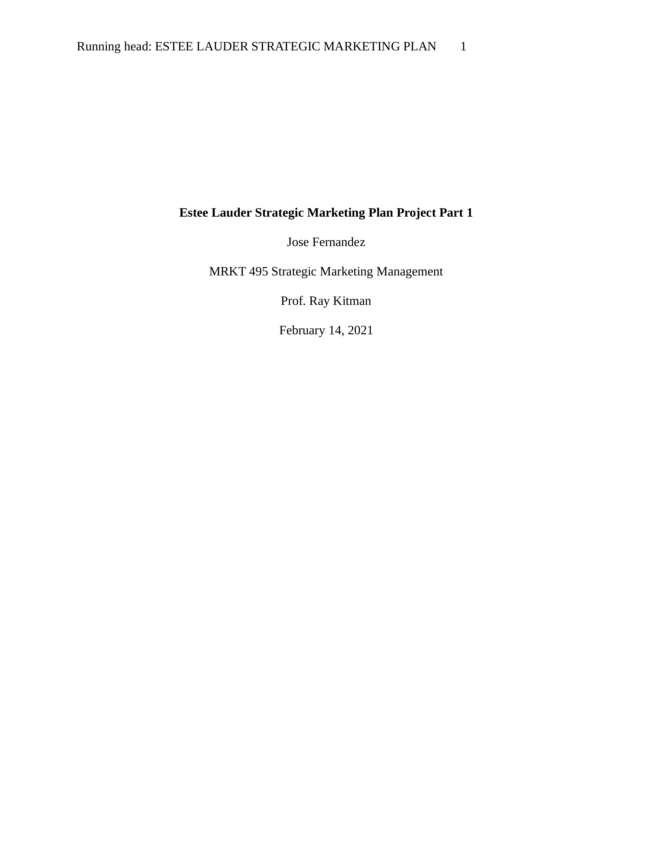 Estee Lauder Strategic Marketing Plan Part 1_Assignement 2 (1).docx_d7u05relm7u_page1