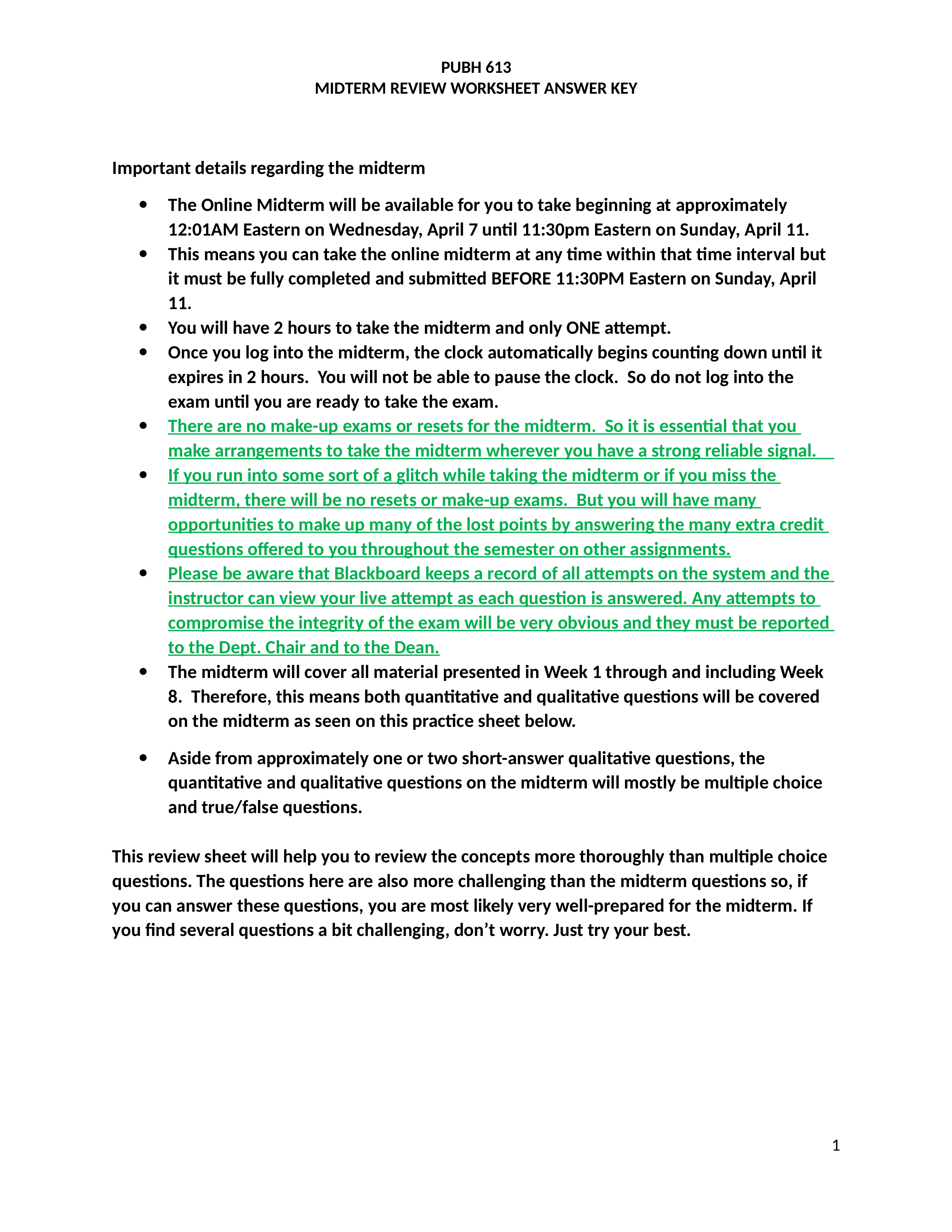 Midterm Review Worksheet ANSWER KEY pubh613.docx_d7zgj06tygf_page1