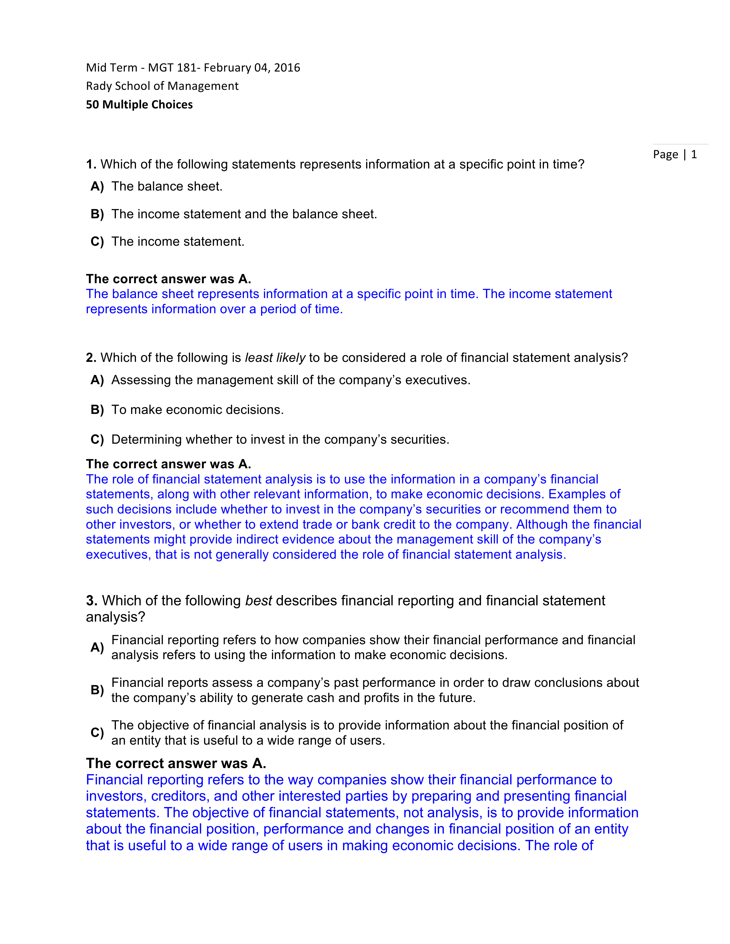 Mid Term - MGT 181 Solutions_d8dgjilurom_page1