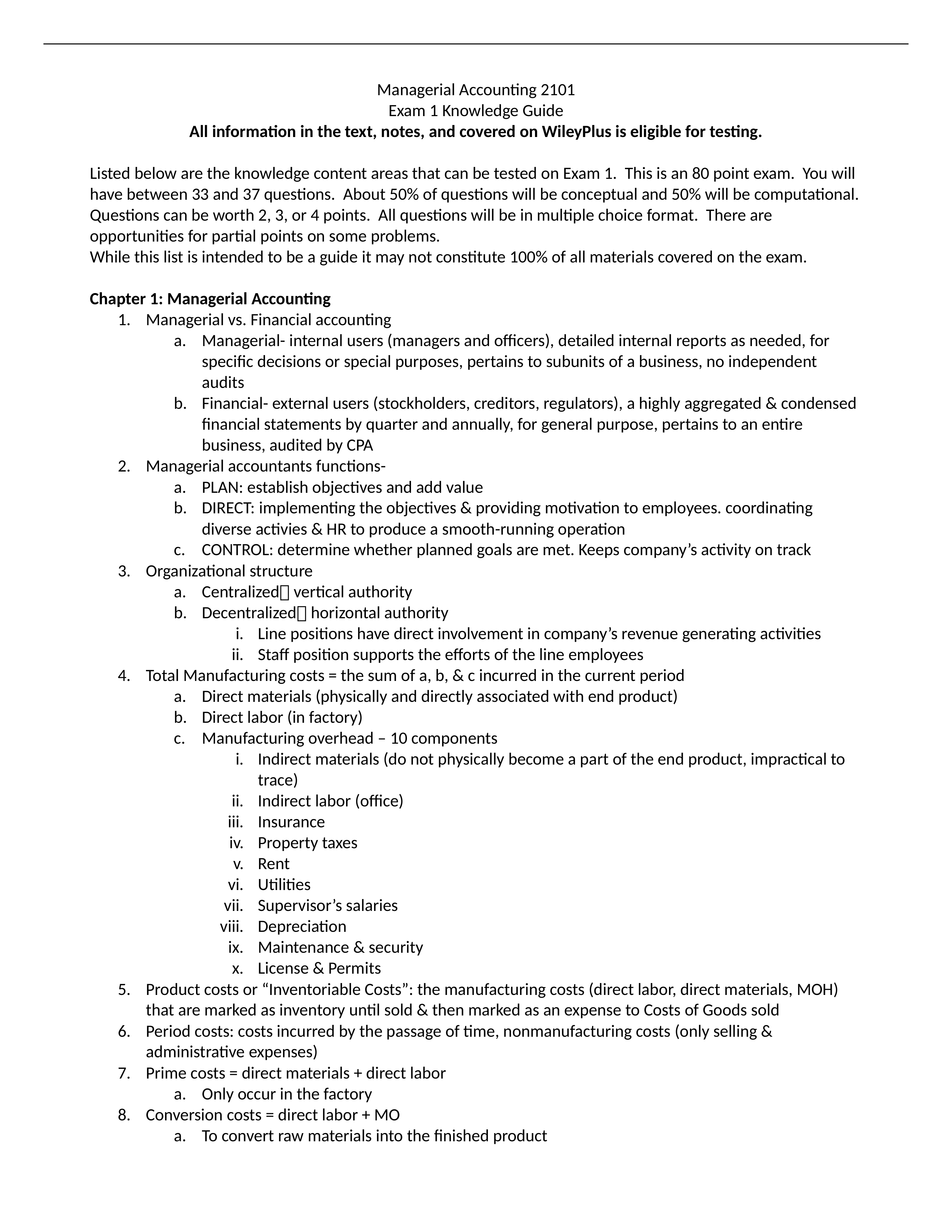 Exam 1 Knowledge Guide - Wiley_d8jtxye3c1a_page1