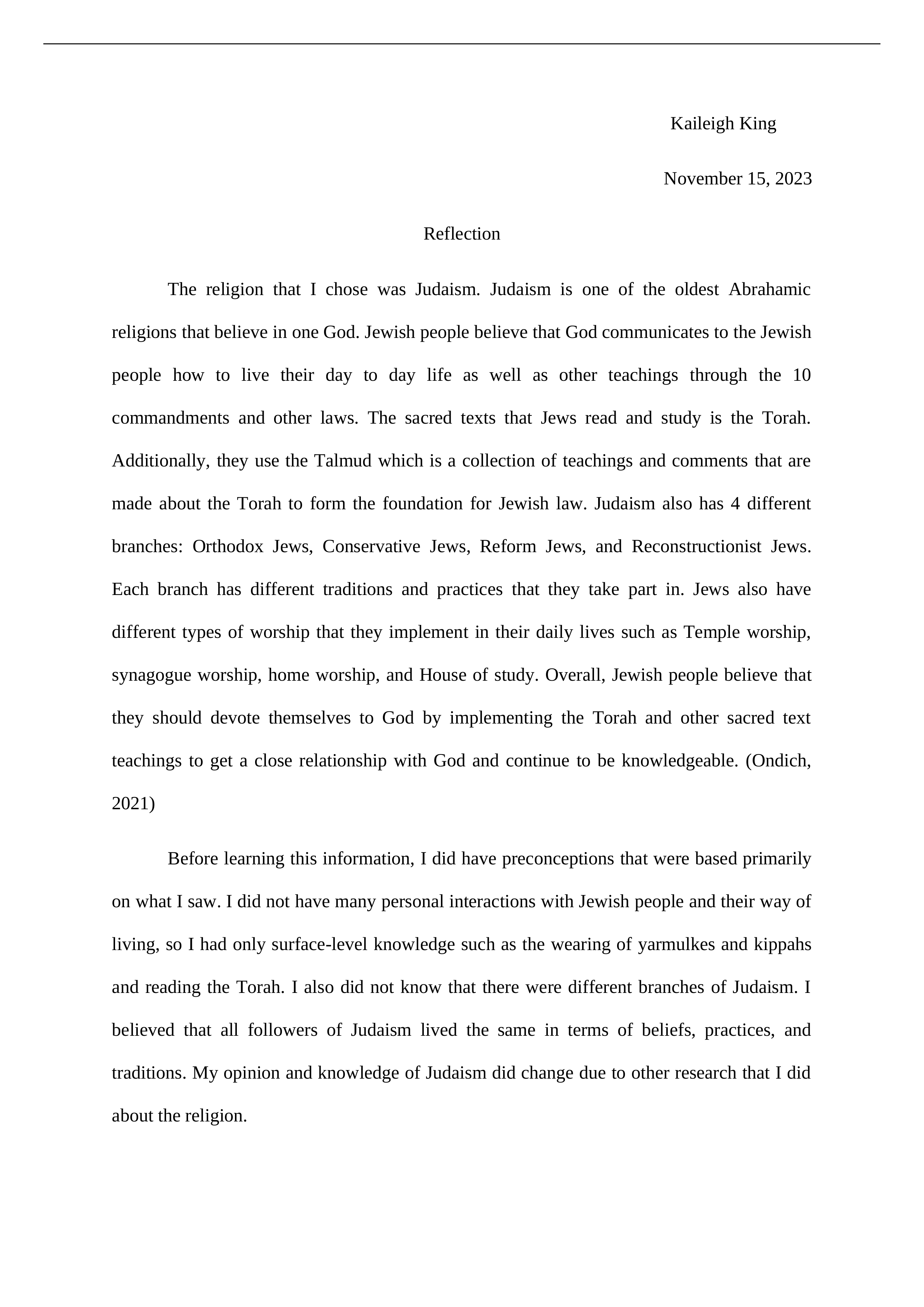 Reflection paper 2 World Religion 1.docx_d8ns47jmzkz_page1