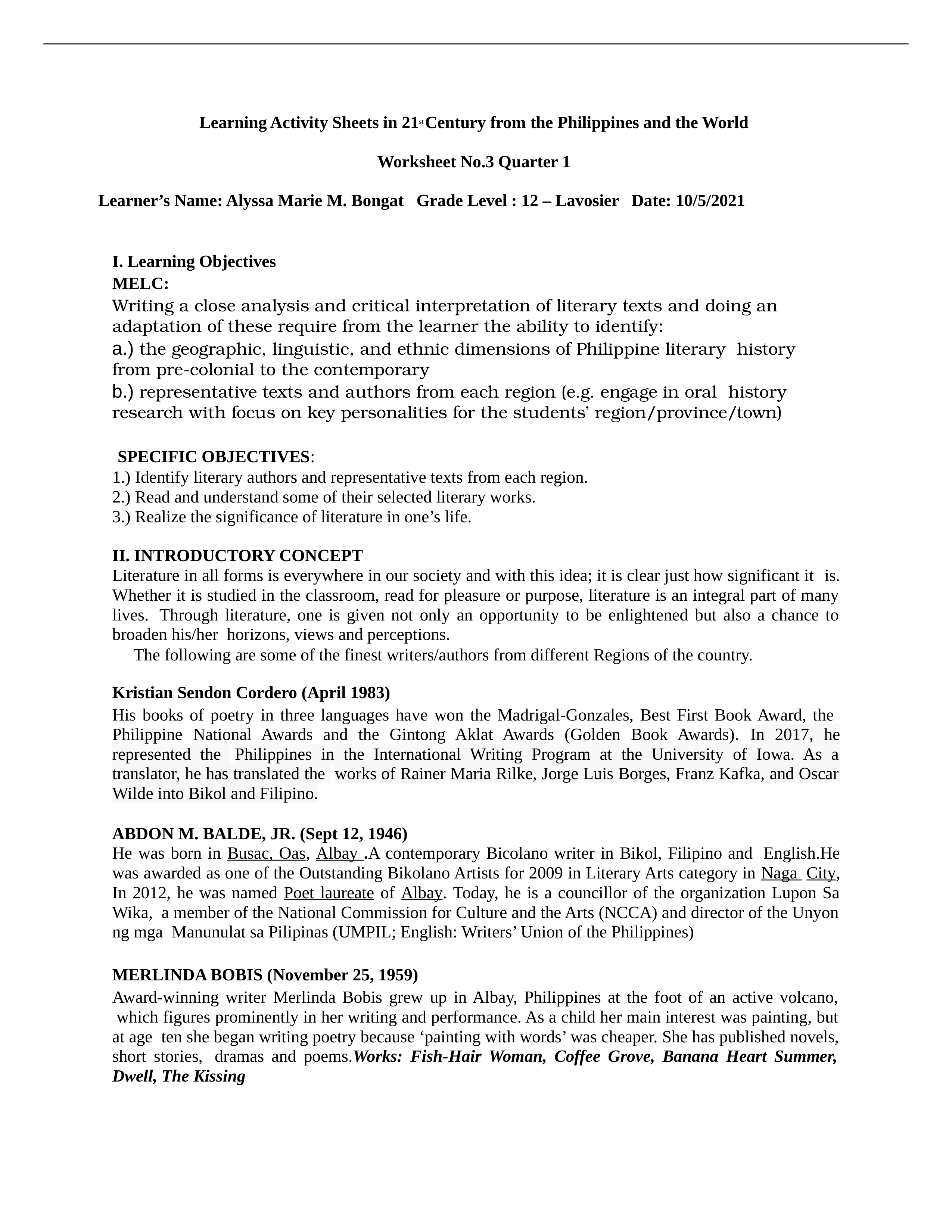 WEEK 3 - MODULE 3  LITERARY WORKS IN THE REGIONS.docx_d8tlordyfjw_page1